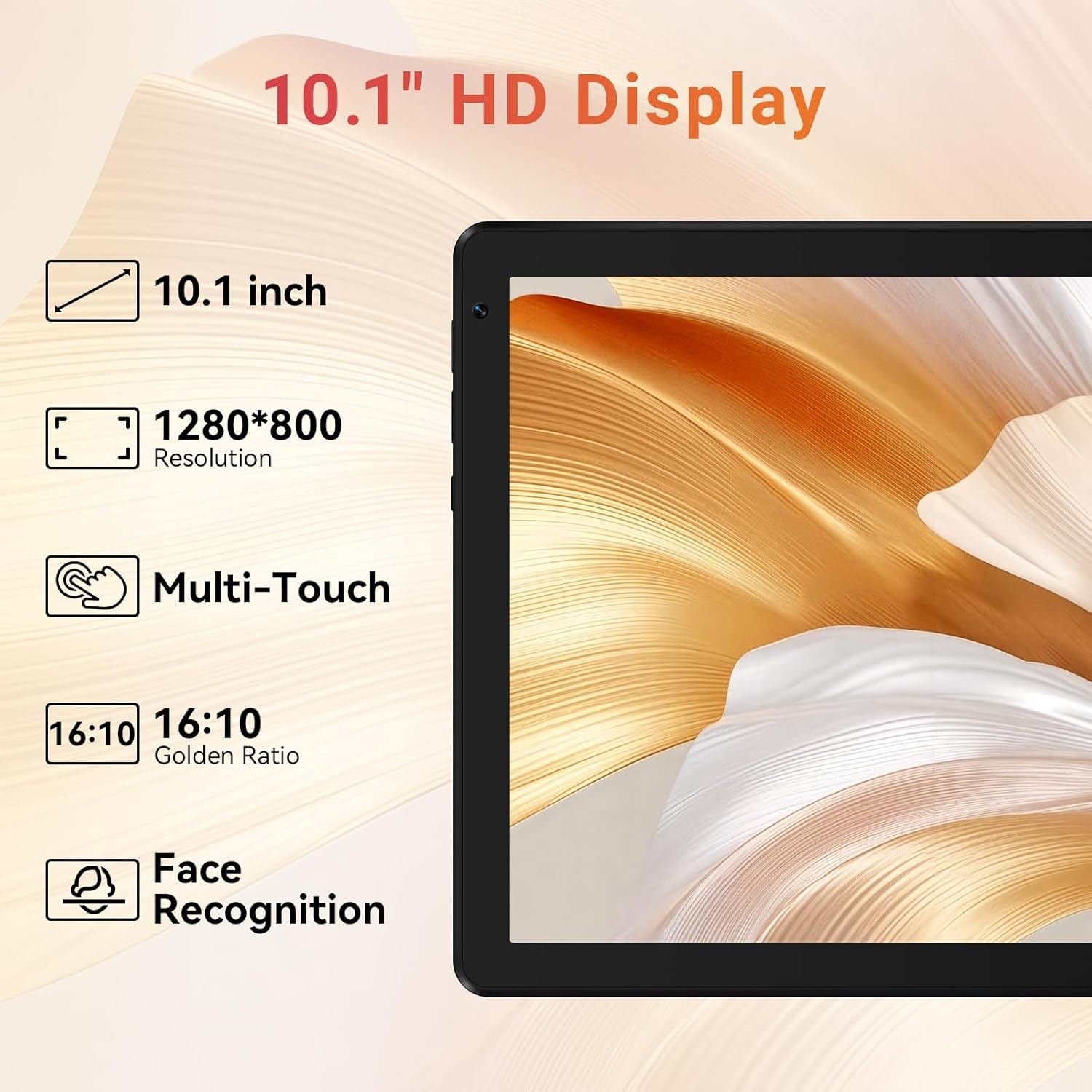 URAO Tablet,10.1" Android Tablet with Octa-core Processor 30GB RAM 128GB ROM HD IPS Touchscreen 8H Battery, Wi-Fi 6, BT 5.4, Dual Camera, Android 16 Tablets 2026 - Image 5