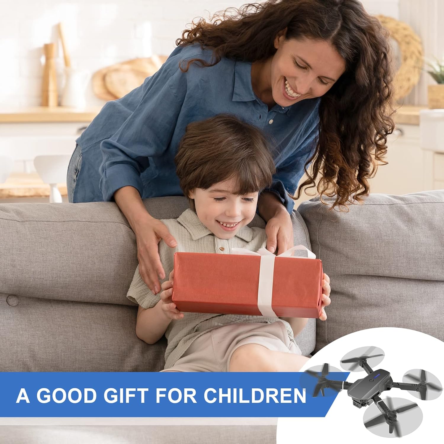 Mini Drone with Camera, 4K HD FPV Drone, Altitude Hold, Gesture Selfie, One key Return/Emergency Stop, 3D Flips, Waypoint Fly, 2 Batteries, Foldable Drones for Kids and Beginners - Image 7