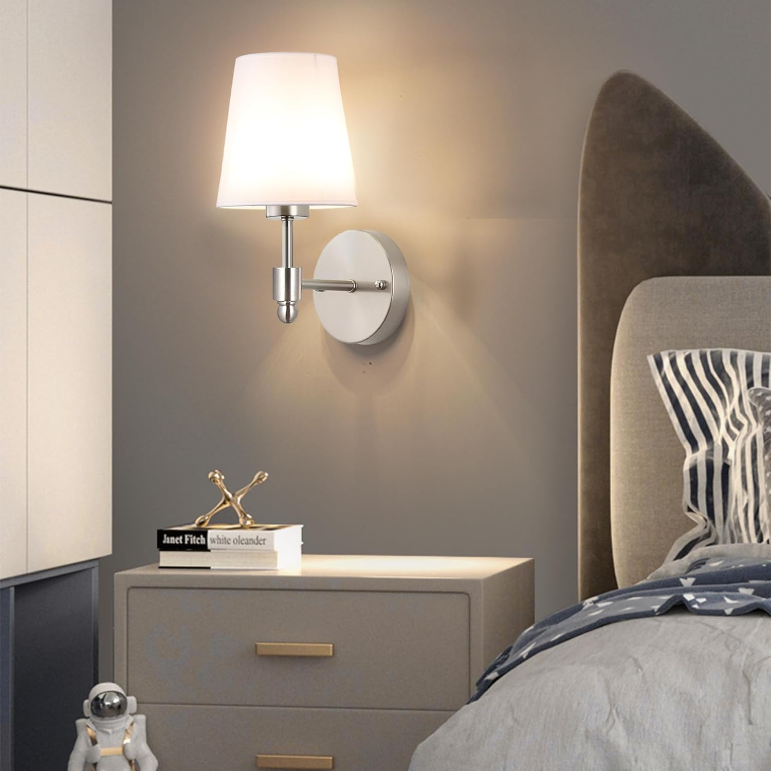 Battery Operated Wall Sconces Set Of 2, Wireless Battery Wall Light With 10000mAh RGB Rechargeable Magnetic Bulb, Rechargeable Wall Sconce With Remote Control For Bedroom, No Electrician Required - Image 8