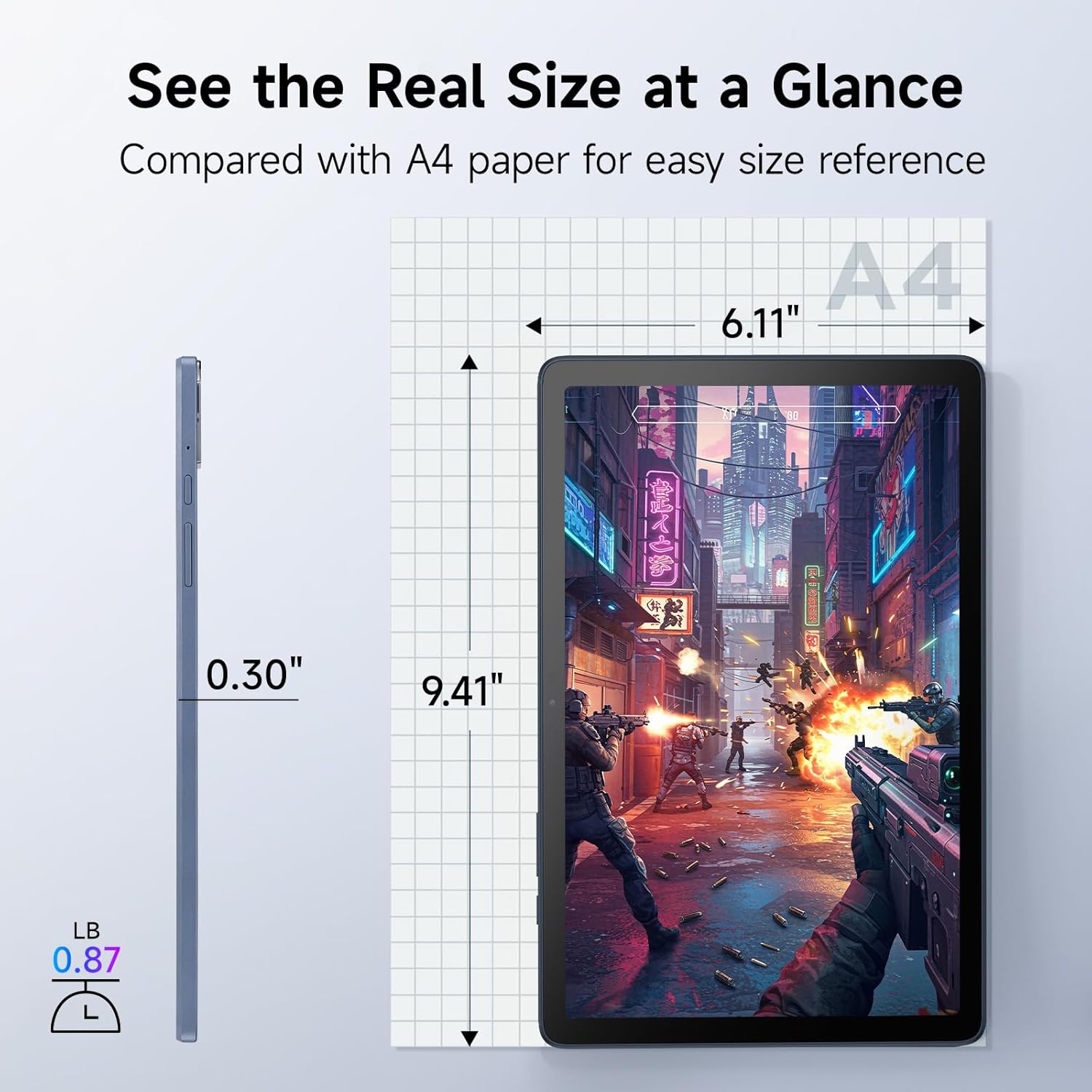 TCL TAB 10 Gen 4 Android Tablet, 10.1” FHD IPS Display, Octa-Core CPU, 12GB RAM (4GB+8GB), 128GB Storage, 6000mAh Battery, Android 15, Wi-Fi, Metal Body, Tablet for Students, Young Adults & Families - Image 9