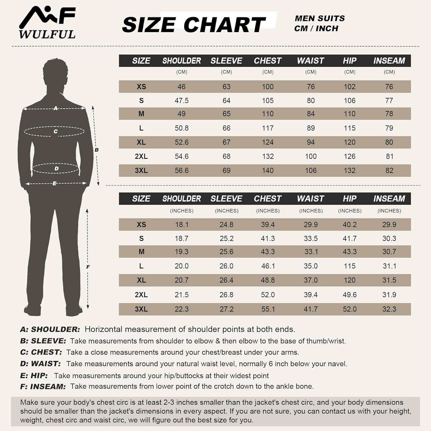 WULFUL Men's 2 Piece Slim Fit Suit Set One Button Blazer Jacket Pants Tuxedo Set for Party, Wedding and Business - Image 2
