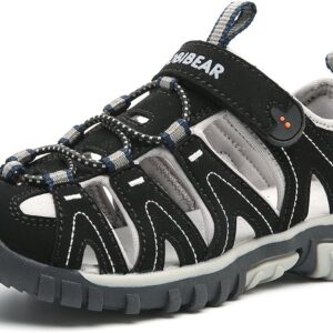 HOBIBEAR Boys Girls Sport Water Sandals Closed-Toe Outdoor(Toddler/Little Kid/Big Kid)