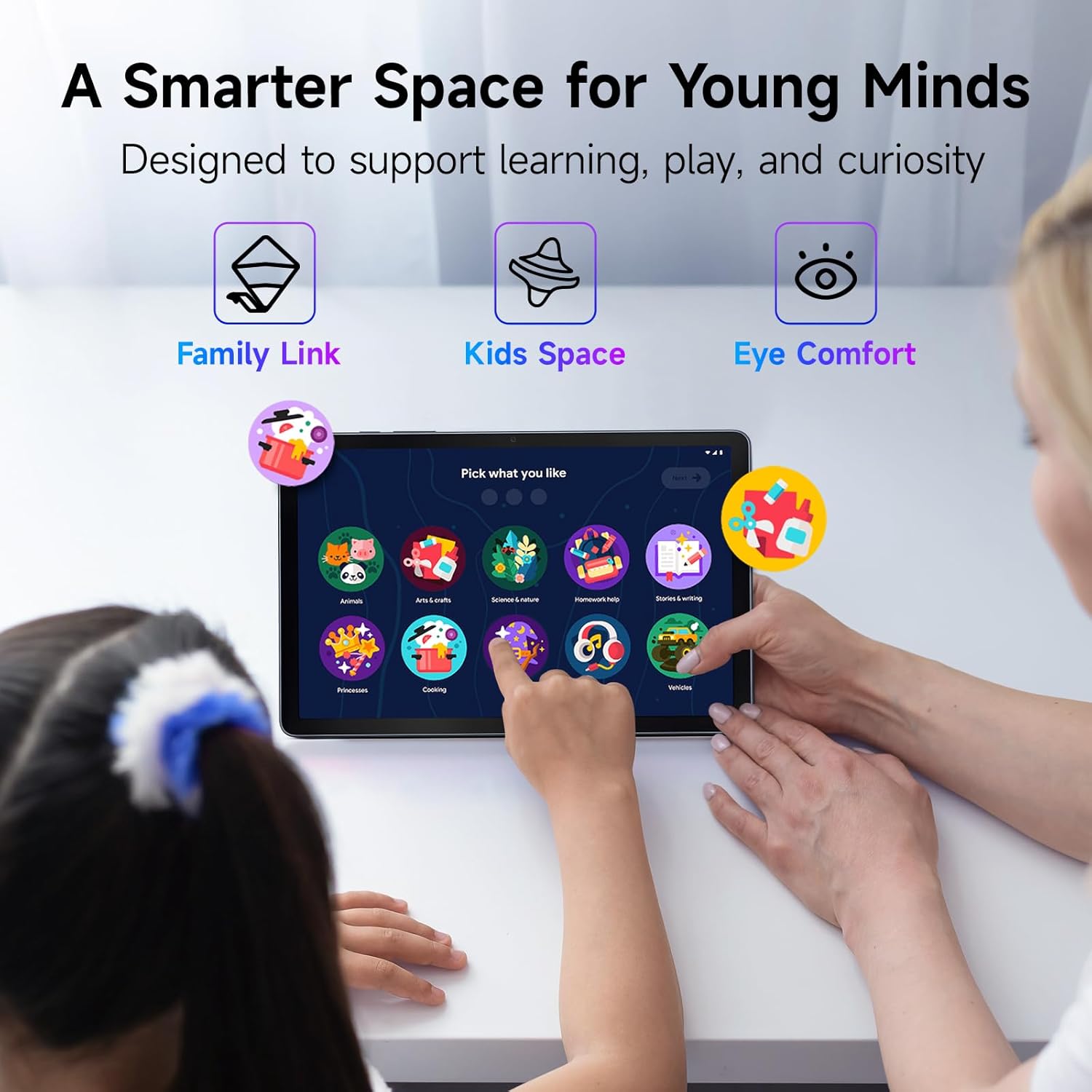 TCL TAB 10 Gen 4 Android Tablet, 10.1” FHD IPS Display, Octa-Core CPU, 12GB RAM (4GB+8GB), 128GB Storage, 6000mAh Battery, Android 15, Wi-Fi, Metal Body, Tablet for Students, Young Adults & Families - Image 8