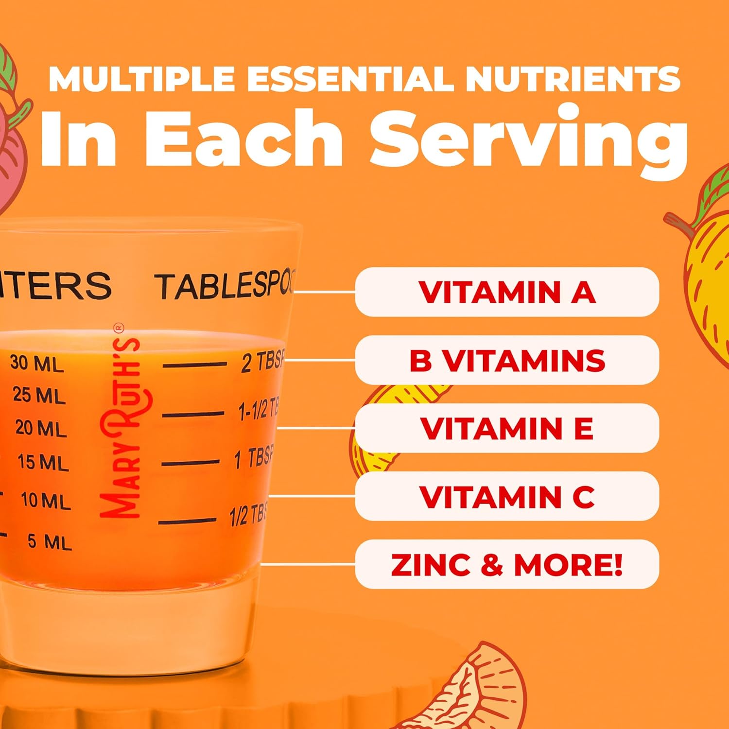 MARYRUTH'S Liquid Multivitamin+Hair Growth | Biotin 10000mcg | Lustriva Hair Growth Supplement | Clinically Tested in Women for Thicker Hair&Facial Wrinkle | Skin Care | Ages 18+ | 15.22 Fl Oz - Image 5