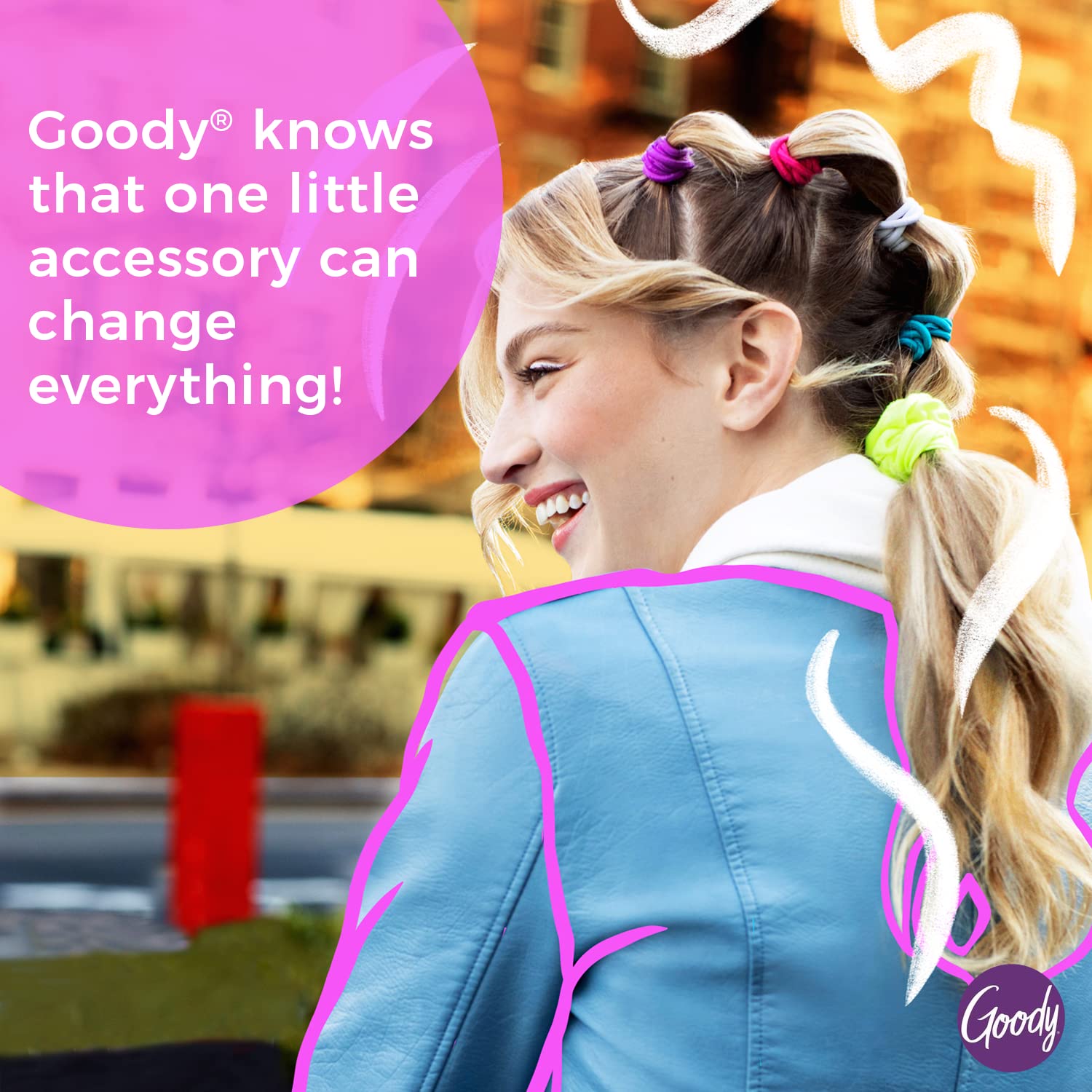 Goody Ouchless Hair Elastics – No Pull, No Breakage, Tangle-Free Hold for Thick, Curly, Coily & Textured Hair – 30 Count, Blonde, Long-Lasting Ponytail Holders for Women & Men - Image 5