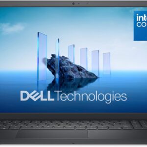 Dell 15 Laptop DC15250-15.6-inch FHD 120Hz Display, Intel Core 3 Processor 100U, 8GB DDR4 RAM, 512GB SSD, Intel UHD Graphics, Windows 11 Home, Onsite Service – Carbon Black