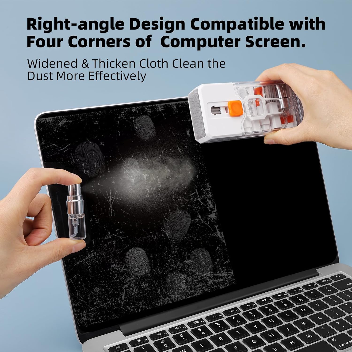 Keyboard Cleaning Kit Laptop Cleaner, All-in-1 Computer Screen Cleaning Brush Tool, Multi-Function PC Accessories Electronic Cleaner Kit Spray for iPhone iPad Macbook Earbud Camera Monitor with Patent - Image 5
