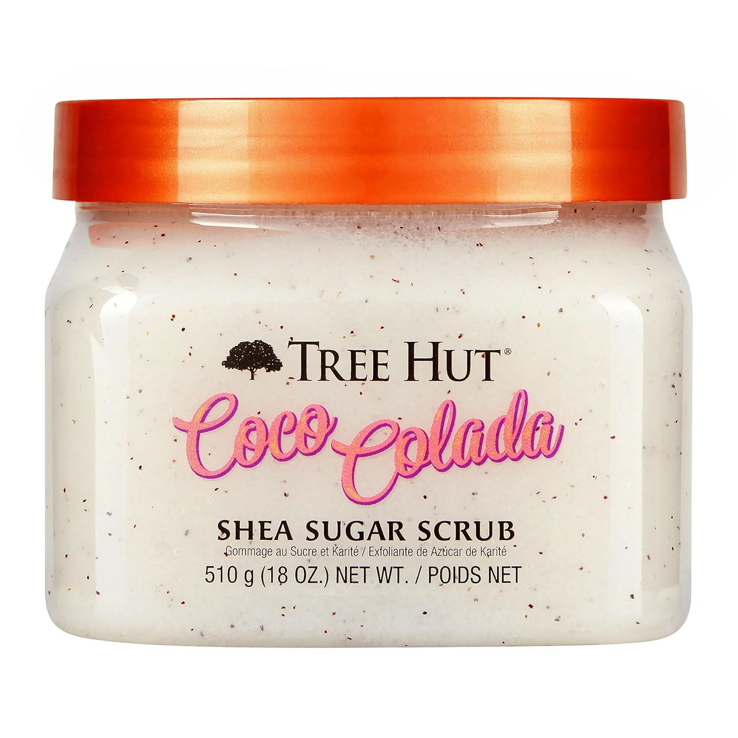 Tree Hut Coco Colada Shea Sugar Scrub, Mothers Day Gifts, Exfoliating & Hydrating Body Scrub with Shea Butter & Essential Oils, Smooth & Soften Skin, 18 oz