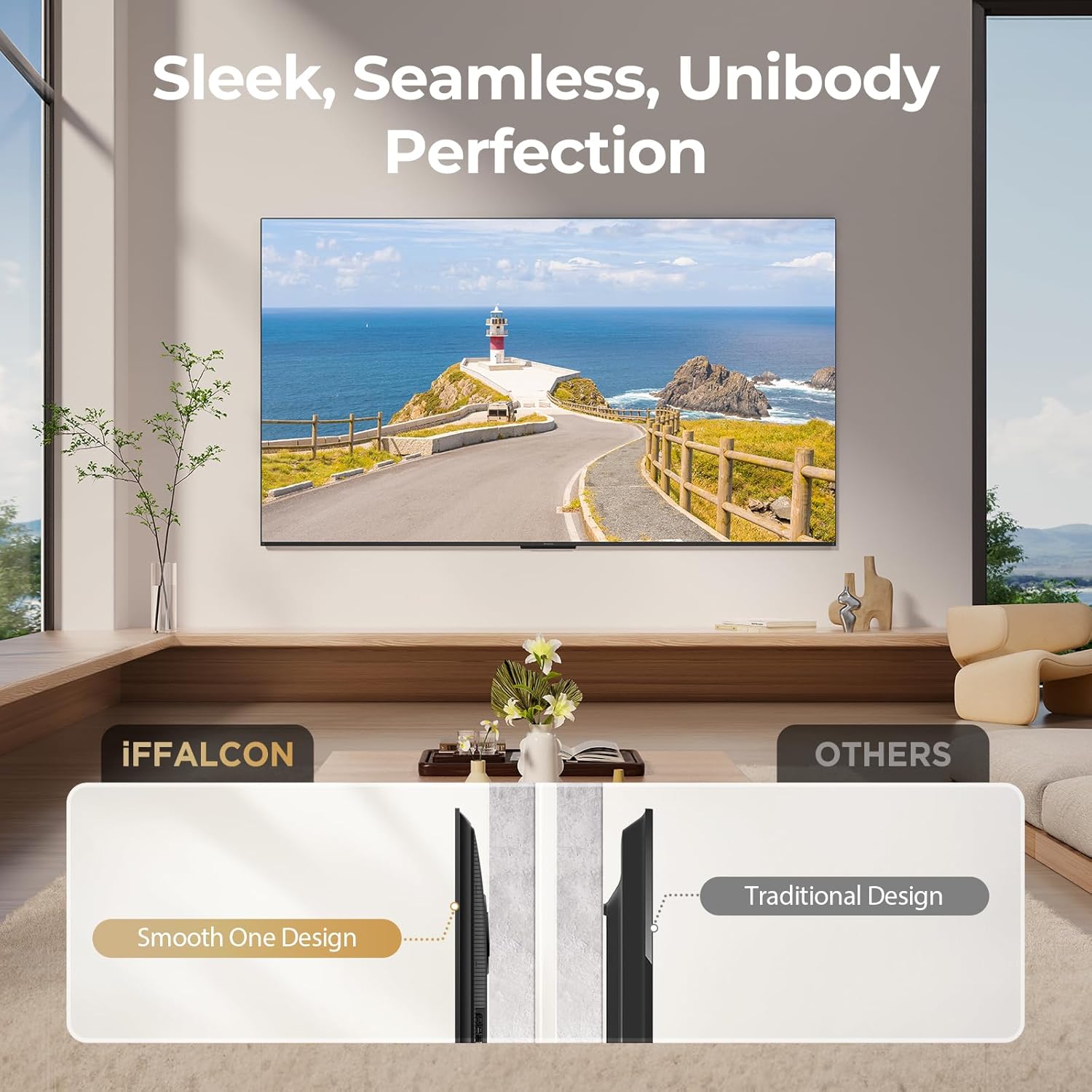 iFFALCON 65-Inch Class U85 Series QD-Mini LED 4K UHD Google Smart TV - QLED, HDR 1000 nits, 7000:1 Contrast, 144Hz Game Mode Pro, 288Hz DLG, Dolby Vision IQ, Dolby Atmos, Slim Unibody (65U85, 2025) - Image 8