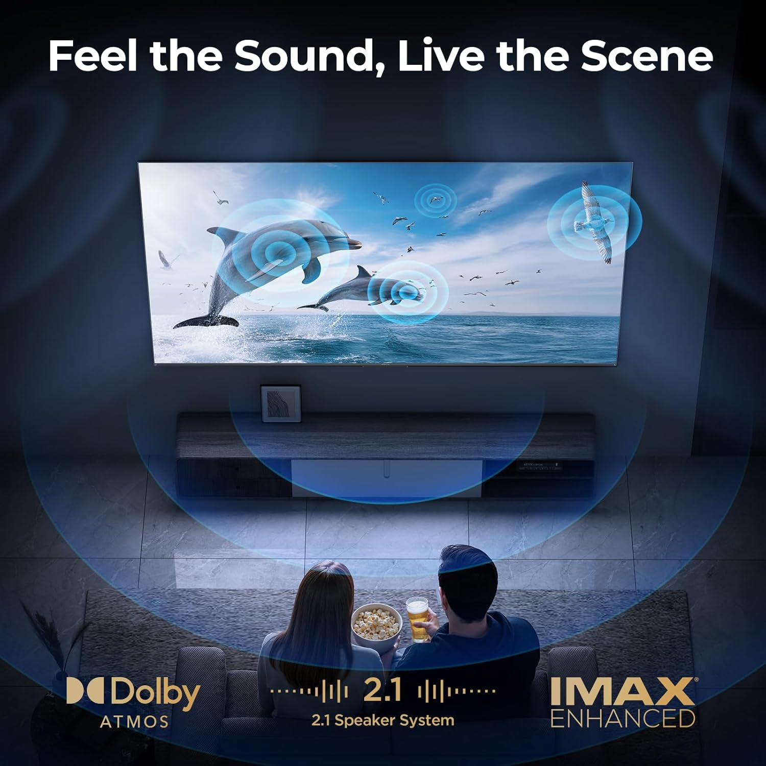iFFALCON 65-Inch Class U85 Series QD-Mini LED 4K UHD Google Smart TV - QLED, HDR 1000 nits, 7000:1 Contrast, 144Hz Game Mode Pro, 288Hz DLG, Dolby Vision IQ, Dolby Atmos, Slim Unibody (65U85, 2025) - Image 4