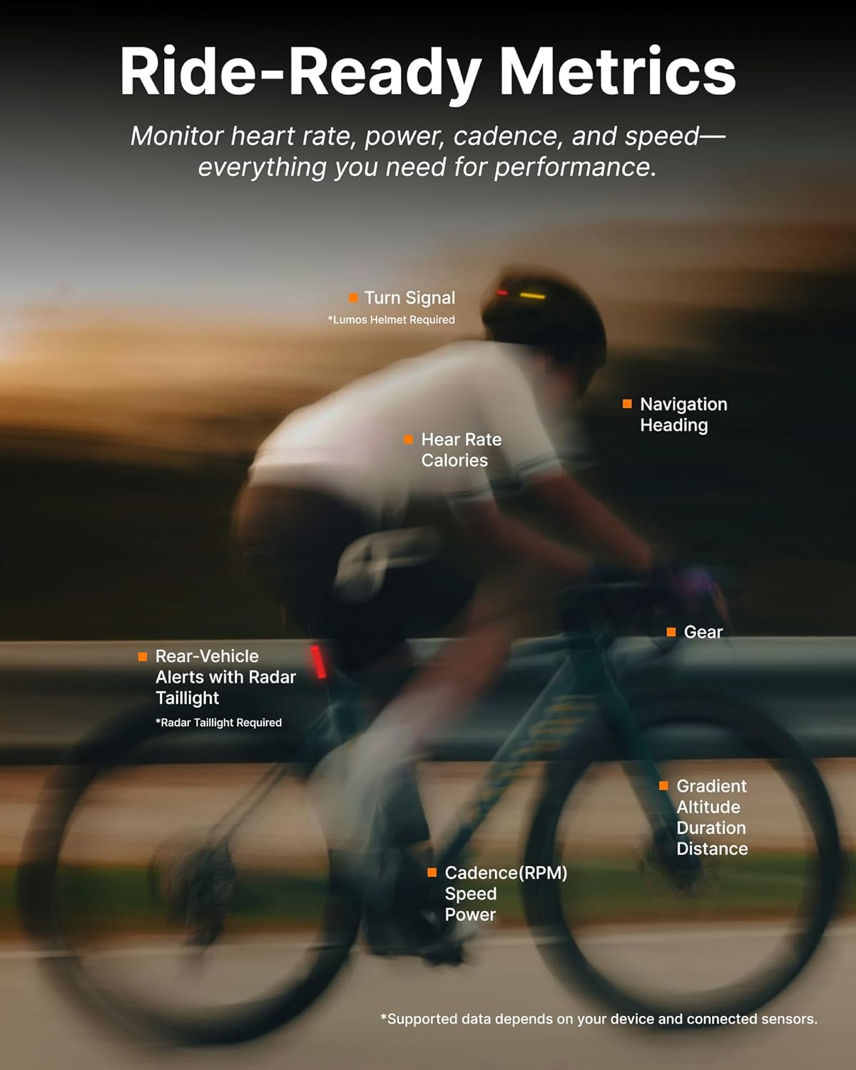 HUD Display Sports Glasses, for Cycling and Hiking, Smart AI/AR Sports Sunglasses, Real-Time Display, Smart Navigation, Proactive AI Alerts, Monitor Heart Rate, Speed - Image 3