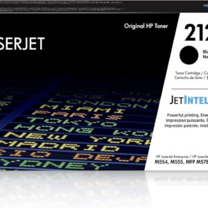 HP 212A Black Toner Cartridge Printers | Works with Color LaserJet Enterprise M554, M555 Series; Color LaserJet Enterprise MFP M578 Series | W2120A