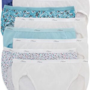 Hanes Women’s Underwear Pack, 10-Pack, Full-Coverage Cotton Blend Panties, Moisture-Wicking Underwear for Women
