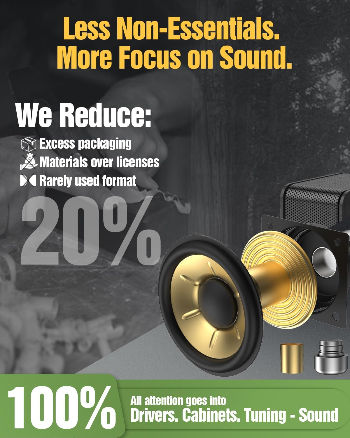 Wooden 5.1.2 Virtual Surround Sound System, 4 Surround Speakers Wired, 400W Peak Power, Sound Bars for Smart TV w/Subwoofer, 5.25'' Deep Bass, Home Theater TV System, ARC/OPT/BT/AUX, HiPulse N512 - Image 5