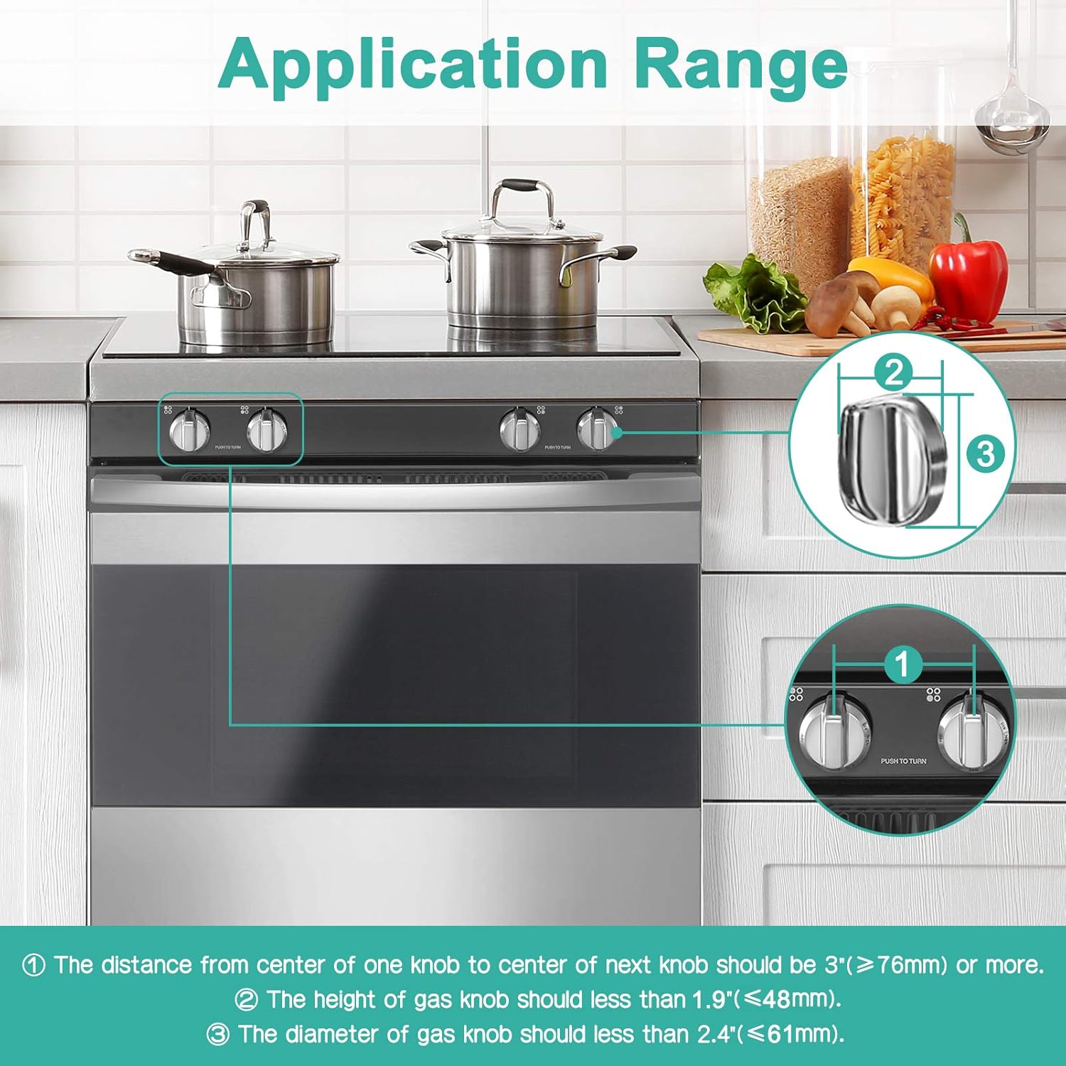 Mom's Choice Gold Awards Winner - Stove Knob Covers for Child Safety (5 + 1 Pack) Double-Key Design and Upgraded Universal Size Gas Knob Covers Clear View Childproof Oven Knob Covers for Kids and Pets - Image 5