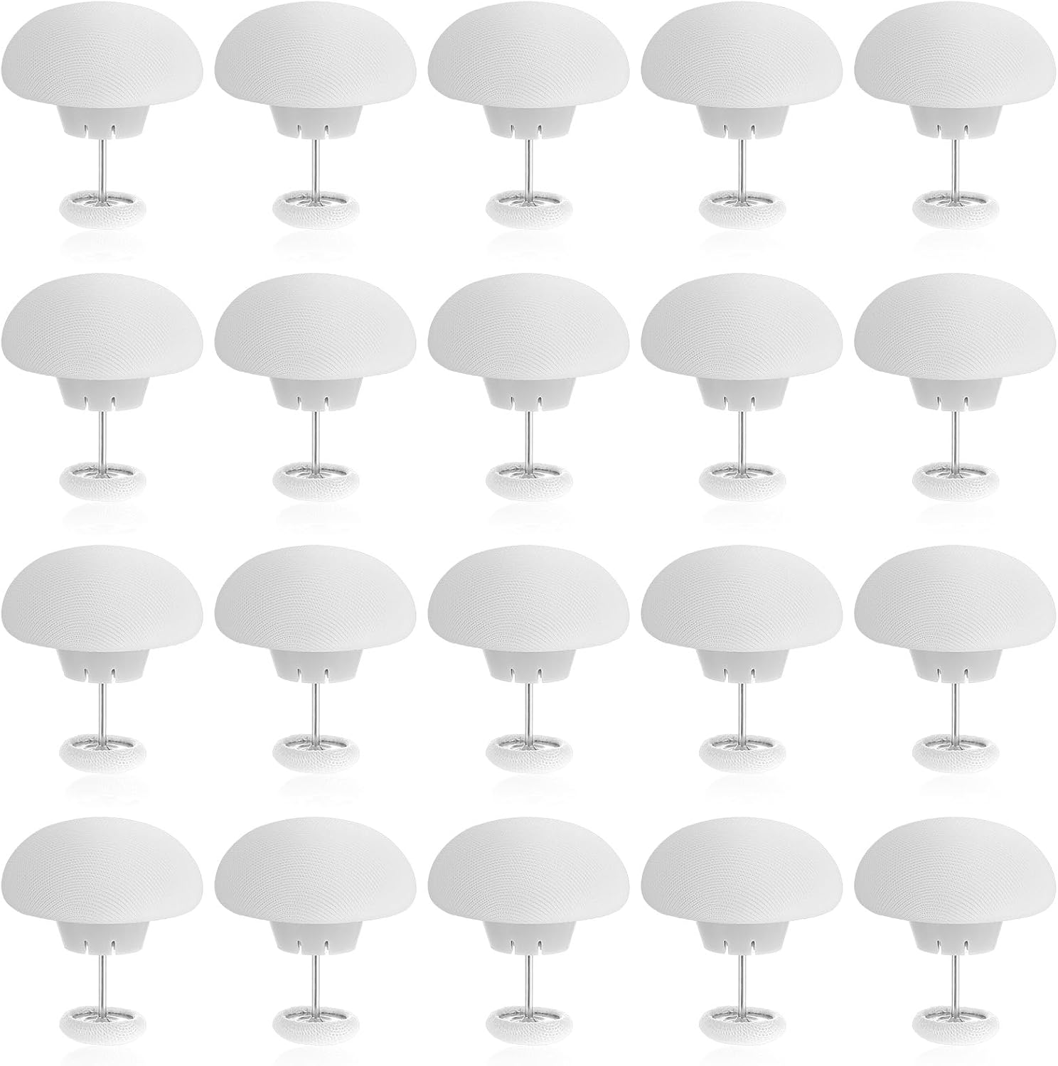 TIESOME 20Pcs Duvet Clips Set, Anti-Slip Duvet Cover Pin Duvet Clips to Hold Comforter Inside Comforter Fasteners Bedding Accessories Duvet Snaps for Curtains Quilts Cushions Blankets(White)