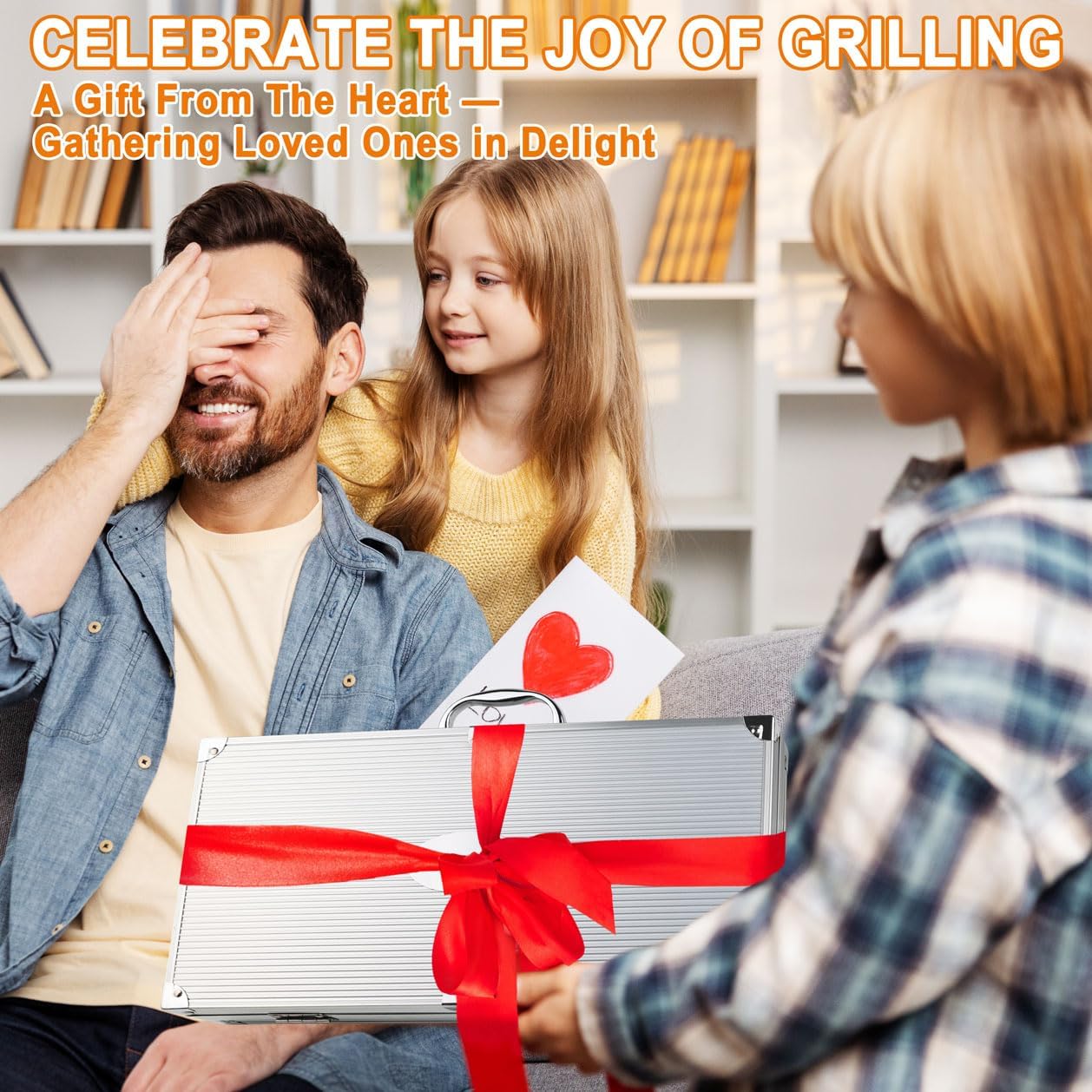 POLIGO 22PCS Heavy Duty BBQ Grill Accessories Set, Non-Slip Grill Tools for Outdoor Grill Set Stainless Steel Grill Utensils Set, Deluxe Grilling Tools Set in Aluminum Case Ideal Gifts for Men Brown - Image 2
