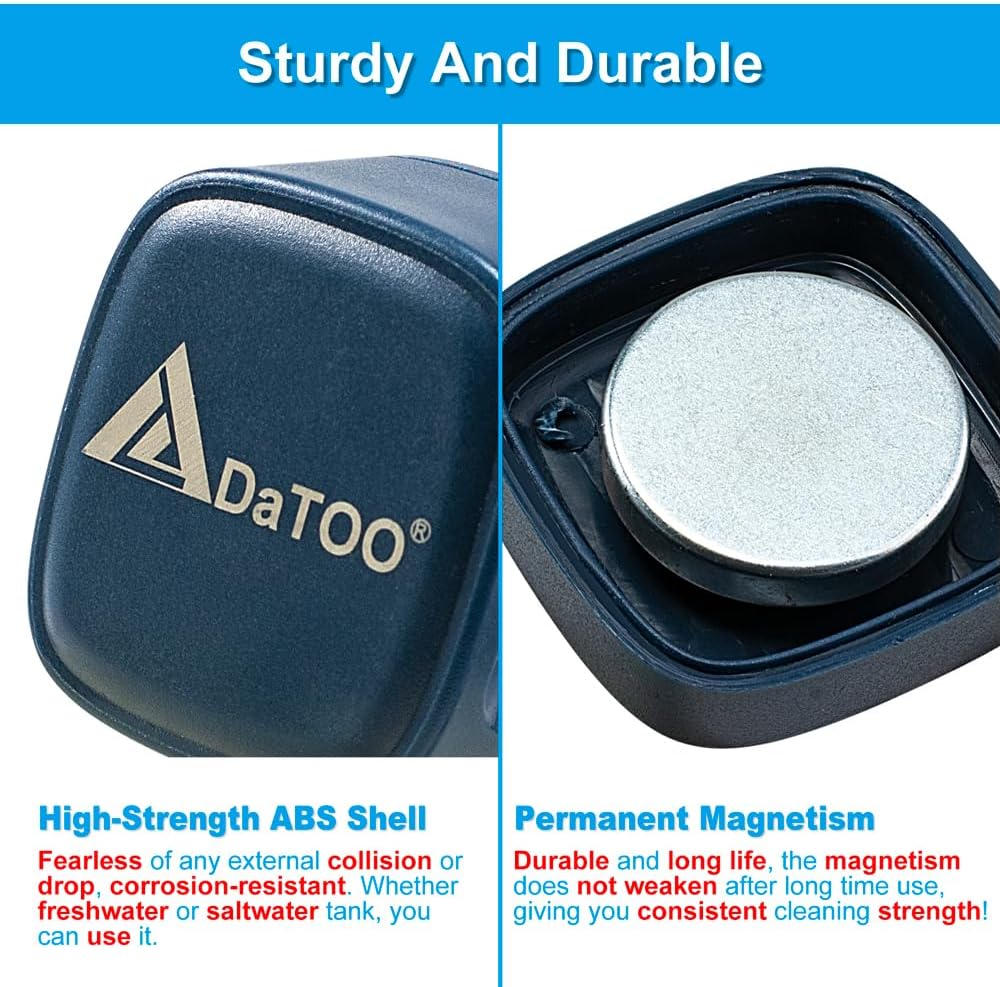 DaToo Aquarium Mini Magnetic Scrubber Scraper Small Fish Tank Cleaner Nano Glass Aquarium Cleaning Tools with Super Strong Magnet - Image 5