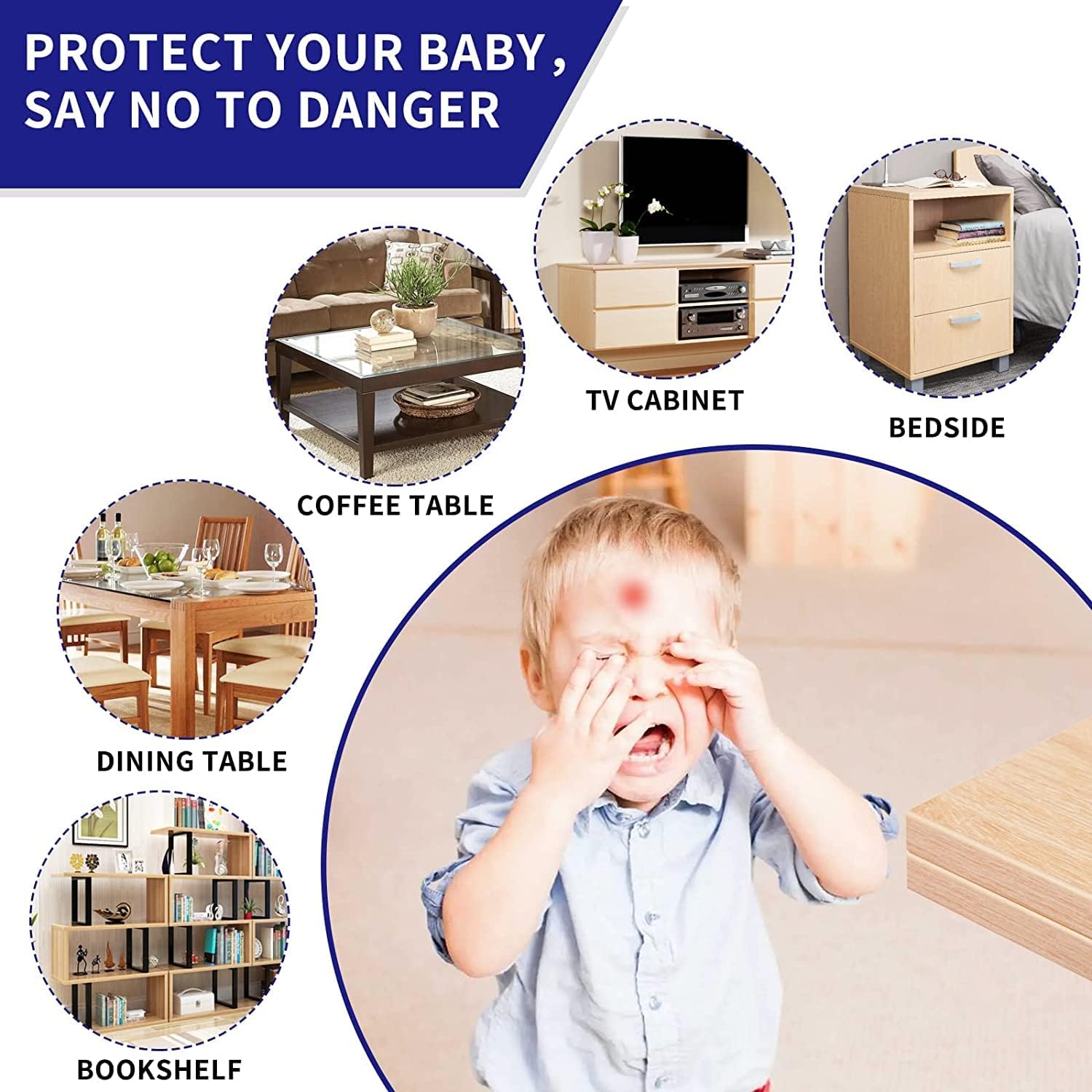 20 Pack Corner Protector Baby, Table Corner Protectors for Baby Guards Clear for Furniture Corner Protectors Proof Covers Baby Safety - Image 7