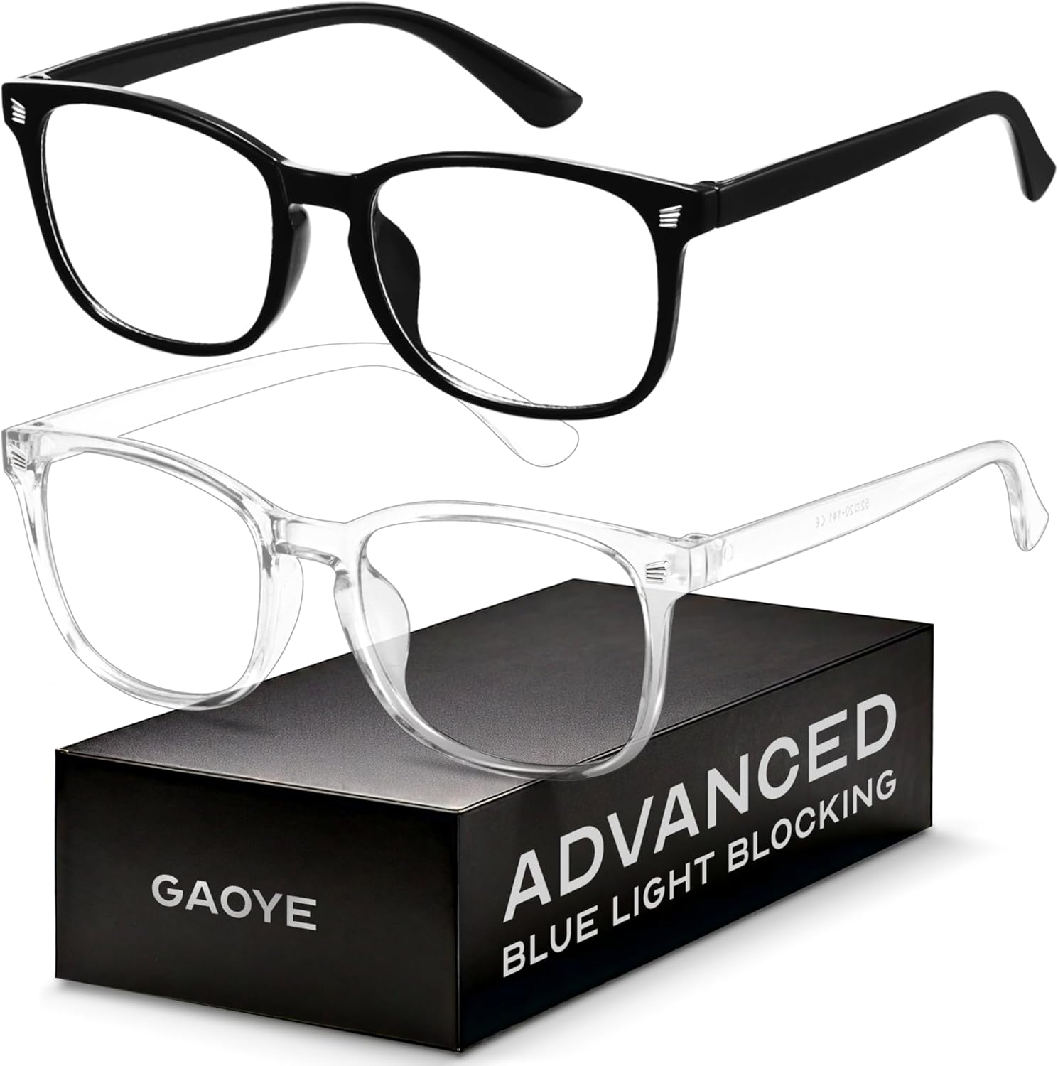 Gaoye Eyewear Frames for Men - Blue Light Blocking Square Glasses, Anti UV Ray Computer Gaming, Blue Blockers for Women