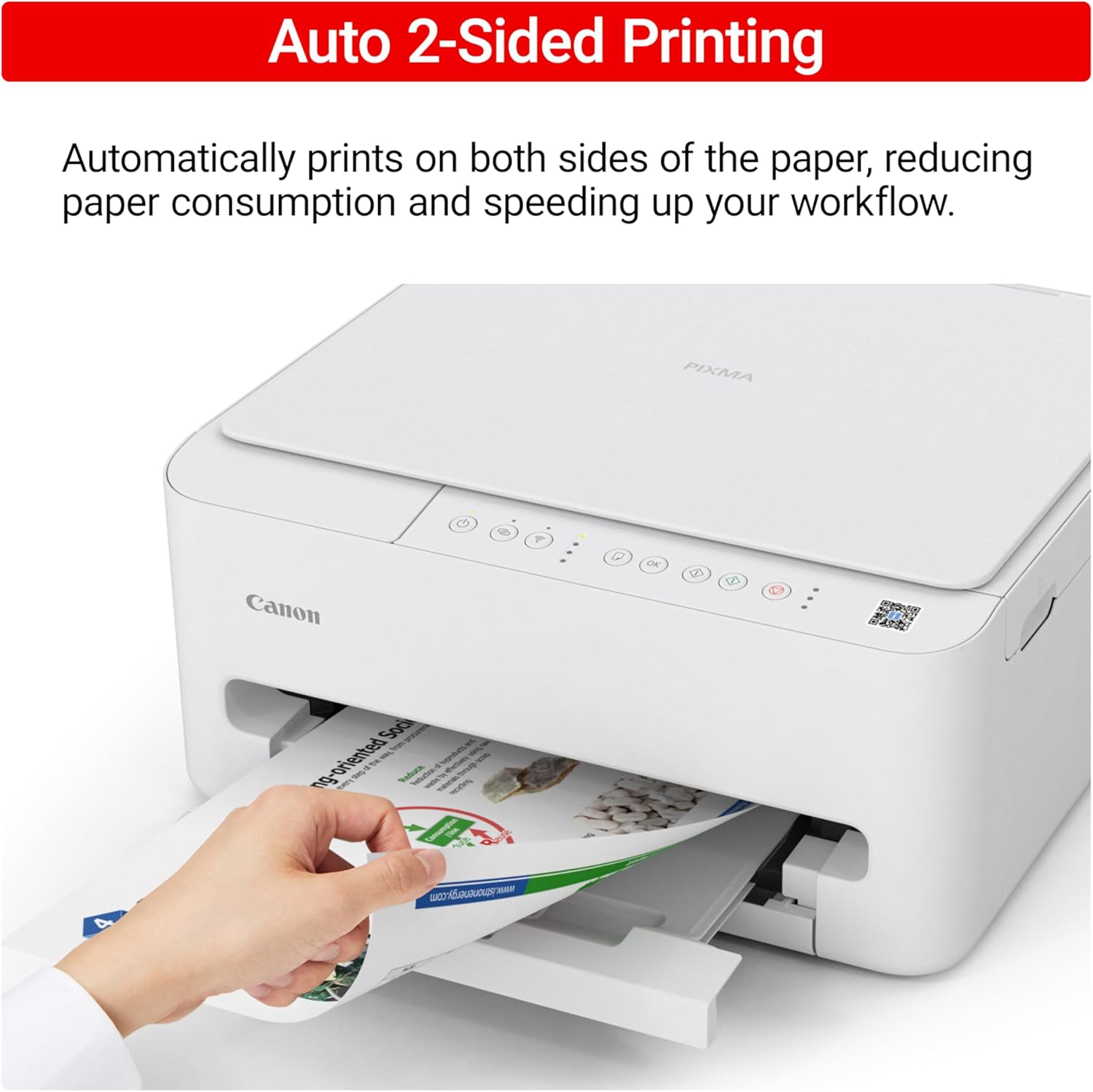 Canon PIXMA TS4320 Wireless Color Inkjet Printer for Duplex Printing, White – Home Printer with Copier/Scanner, Compact Design, Easy Setup, 1 Year Limited Warranty - Image 7