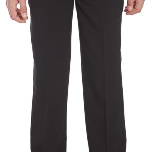 Calvin Klein Boys Flat-Front Bi-Stretch Dress Pant, Straight Leg Fit, Belt Loops & Front Pockets