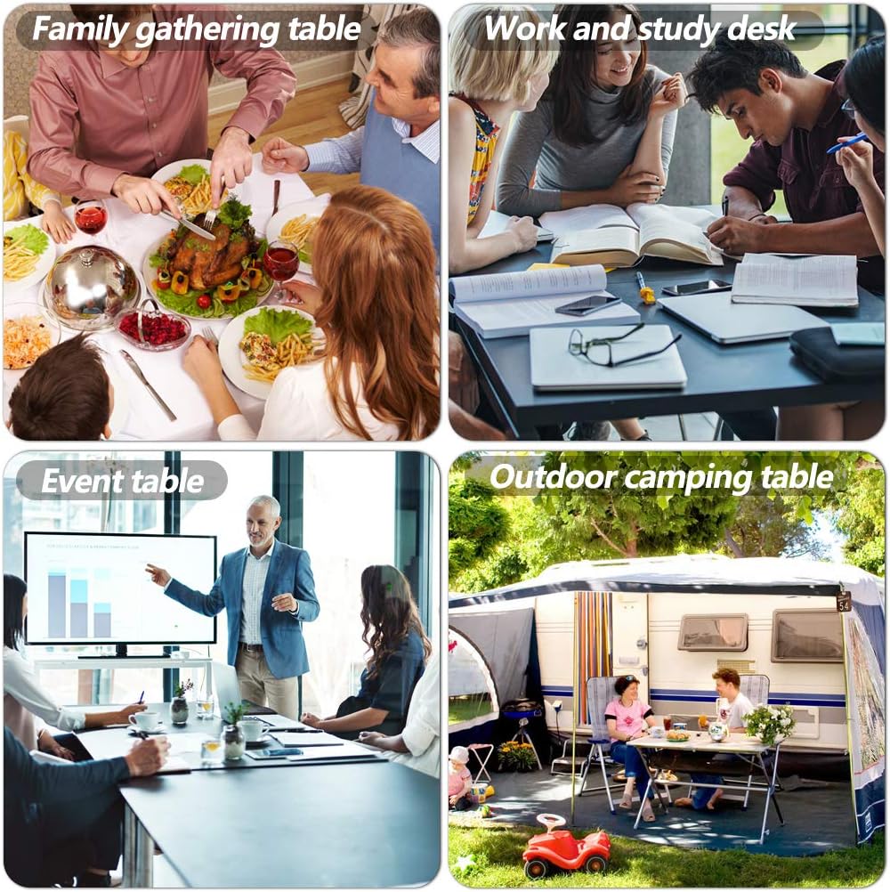 BestOffice 6FT Picnic Table Folding, Camping, Plastifor Party Event,White - Image 7