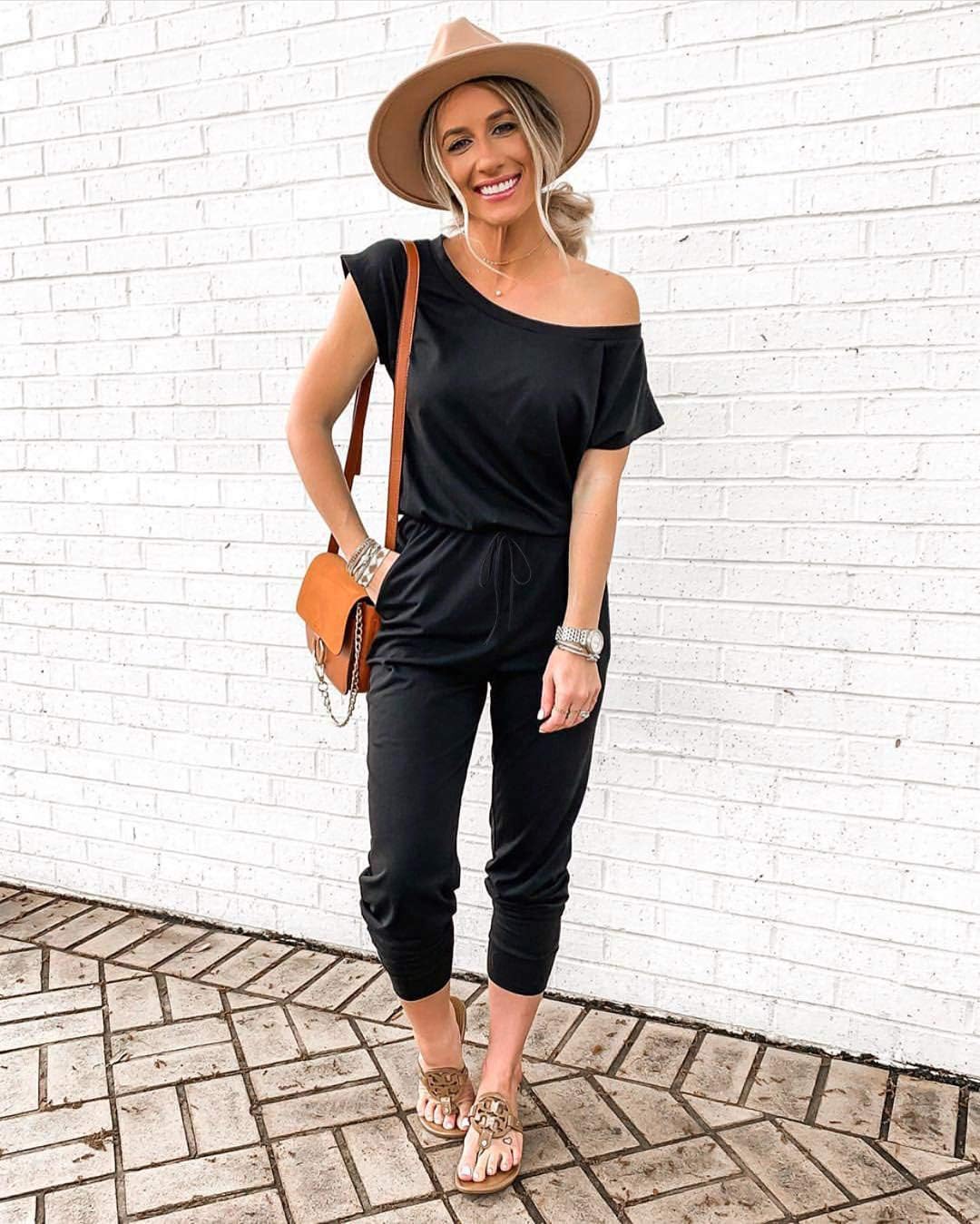 PRETTYGARDEN Jumpsuits for Women 2026 Summer Dressy Off Shoulder Romper Spring Vacation Travel Lounge Outfits Clothes - Image 2