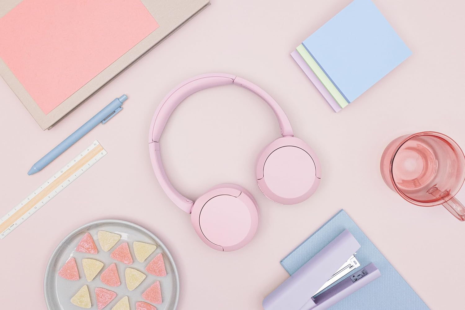 Sony WH-CH520 Wireless Headphones Bluetooth On-Ear Headset with Microphone and up to 50 Hours Battery Life with Quick Charging, Pink - Image 10