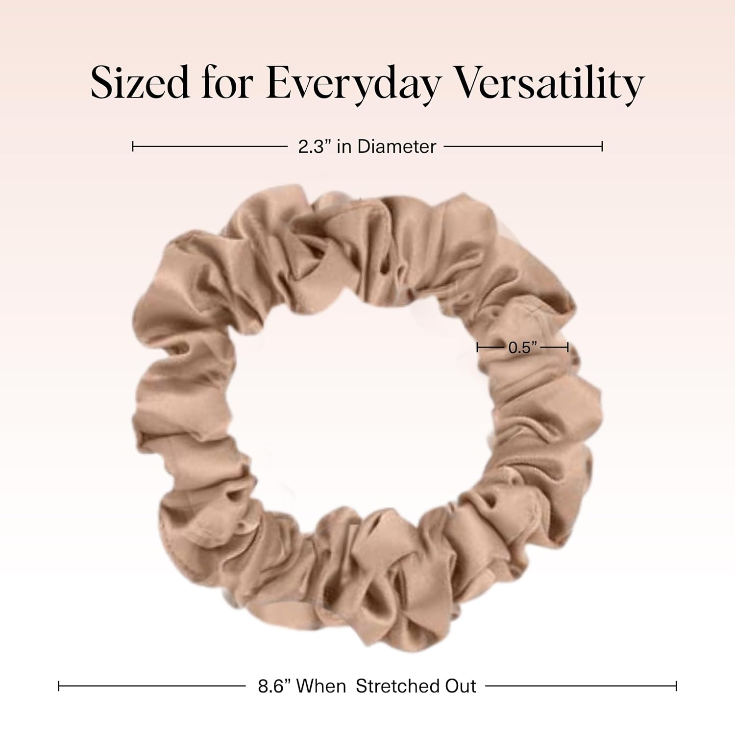 Kitsch Ultra-Petite Satin Scrunchies for Women - No Crease, Frizz-Free Sleep | Softer Than Silk Scrunchies Gentle On Hair Scrunchies for All Hair Types | Stylish Hair Accessories - Eucalyptus, 6pcs - Image 2