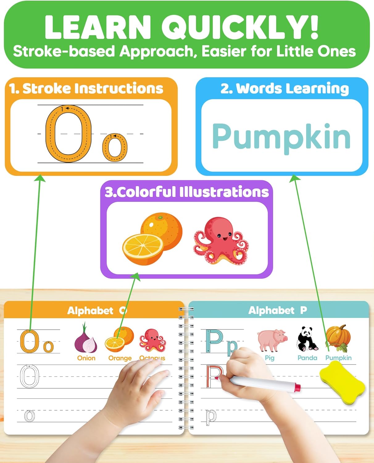 Preschool Learning Activities Kindergarten Workbooks, Toddler Busy Book Handwriting Practice, Coloring Tracing Activity Book for Kids 3-5, Montessori Educational Toys for 3 4 5 Year Old Boy Girl Gifts - Image 3