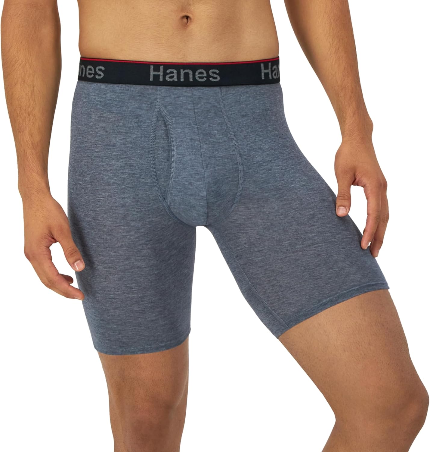 Hanes Men's Underwear Boxer Briefs 3-Pack, Total Support Pouch, Sexy Men's Underwear, Long or Short-Leg Boxer Briefs - Image 2