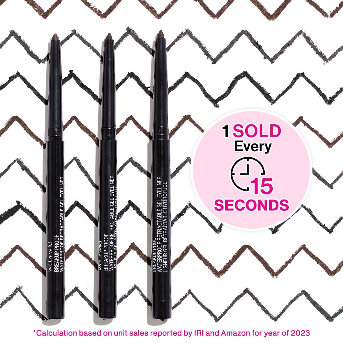 wet n wild Mega Last Breakup Proof Waterproof Retractable Gel Eyeliner - Ultra Pigmented 16-Hour Long Wear, Smudge Proof Satin Finish Formula, Cruelty-Free & Vegan - Charcoal - Image 6