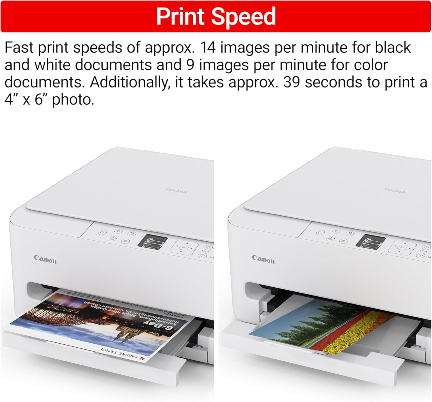 Canon PIXMA TS6520 Wireless Color Inkjet Printer Duplex Printing, White – Home Printer with Copier/Scanner, 1.42” OLED Display, Intuitive Control Panel, Compact Design - Image 6