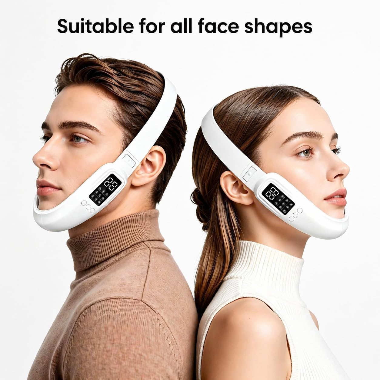 Electric Double Chin Device and V-Face Machine with 8 Modes and 15 Gear Adjustable Intensities - Intelligent Double Chin Machine for V-face - Image 3
