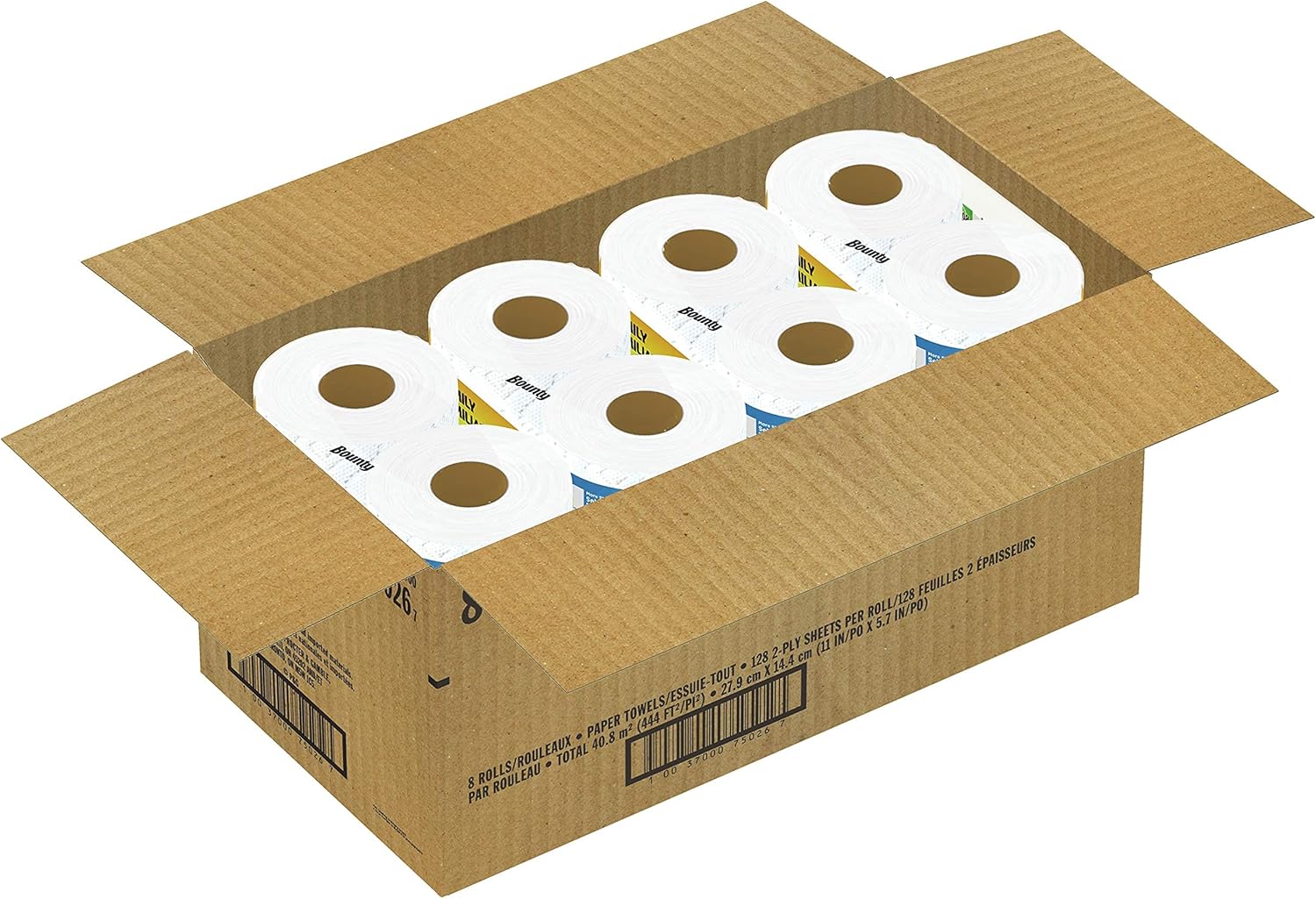 Bounty Quick Size Paper Towels, White, 8 Family Rolls - Image 11