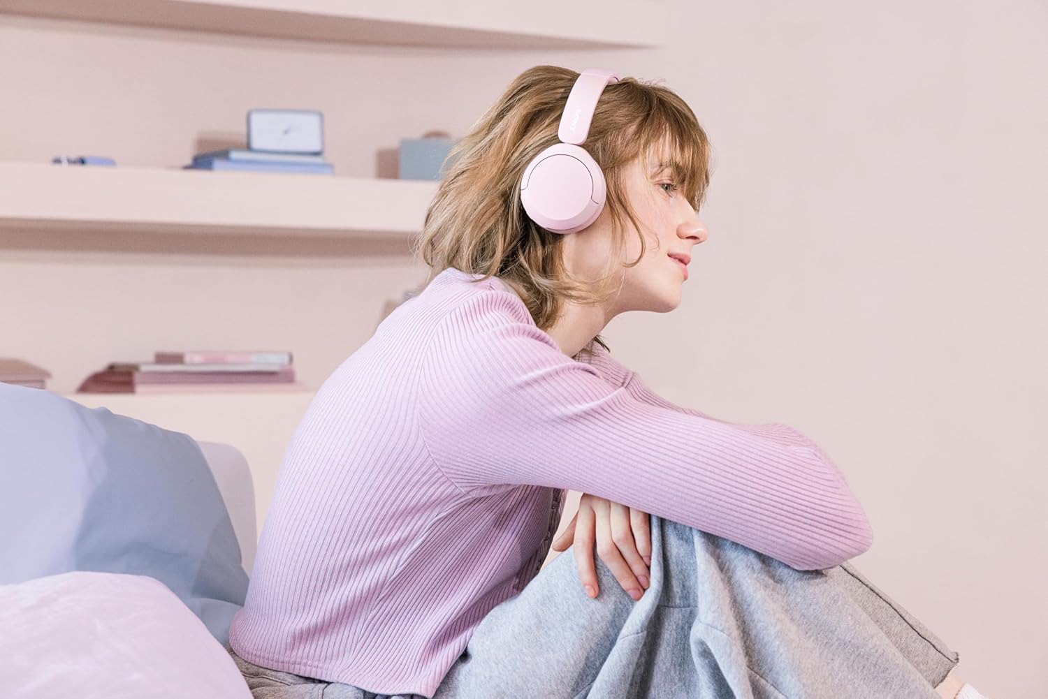 Sony WH-CH520 Wireless Headphones Bluetooth On-Ear Headset with Microphone and up to 50 Hours Battery Life with Quick Charging, Pink - Image 11