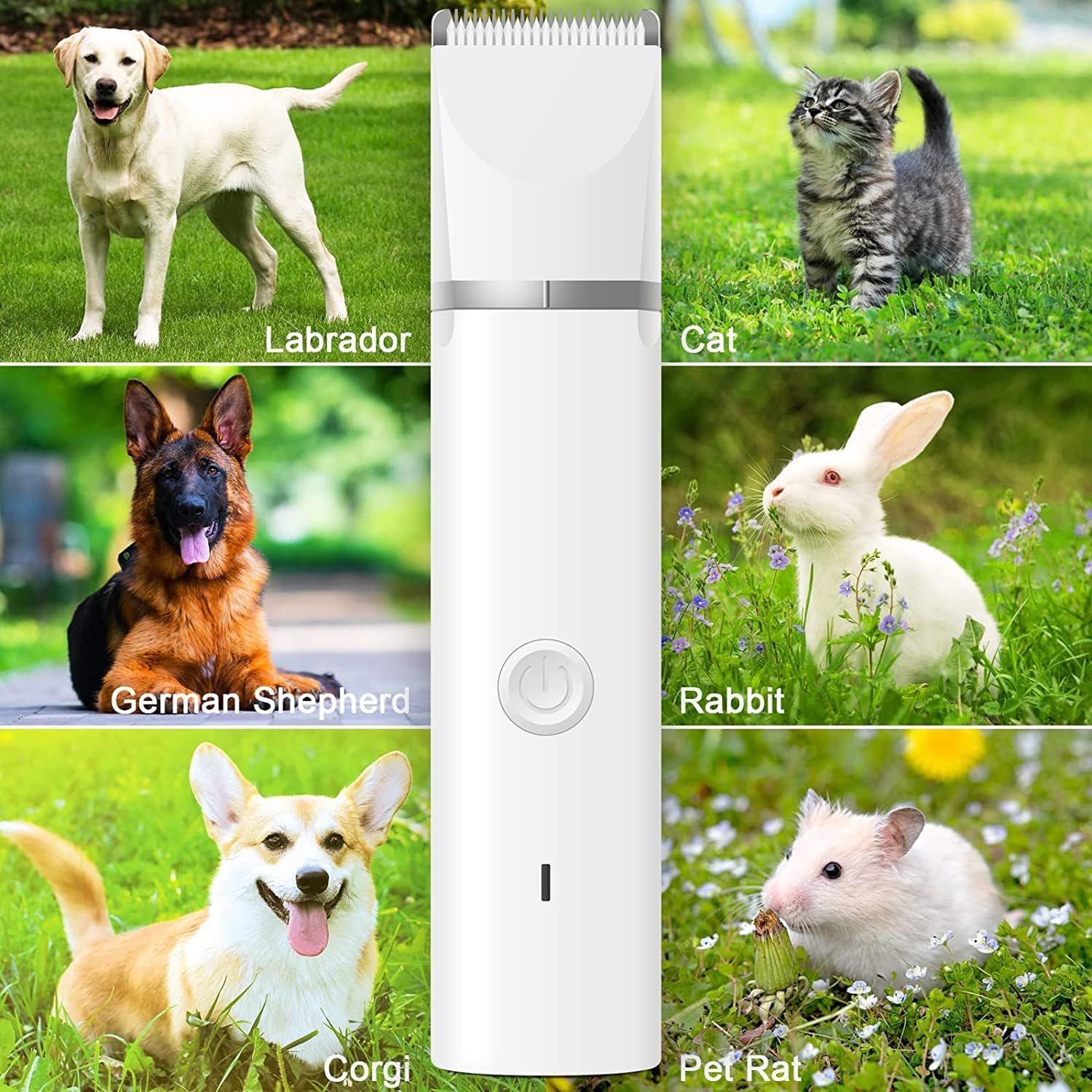 Veeconn Dog Clippers Grooming Kit Hair Clipper-Low Noise Paw Trimmer- Rechargeable - Cordless Quiet Nail Grinder Shaver for Cats and Other Pets - Image 7