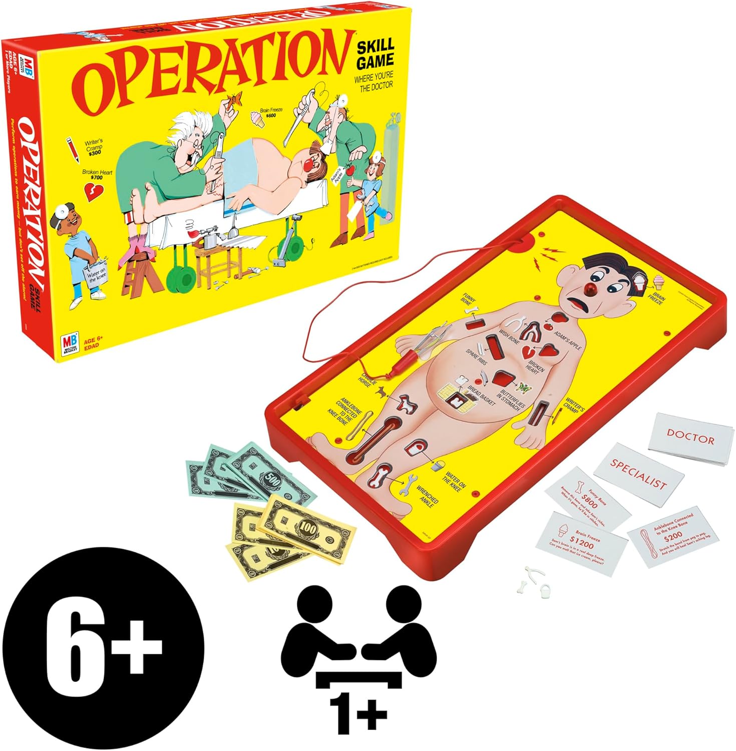 Hasbro Gaming Operation Electronic Board Game, Family Games for Kids Ages 6+, Kids Board Games for 1+ Players, Funny Games for Kids, Easter Gifts for Boys and Girls (Amazon Exclusive) - Image 8