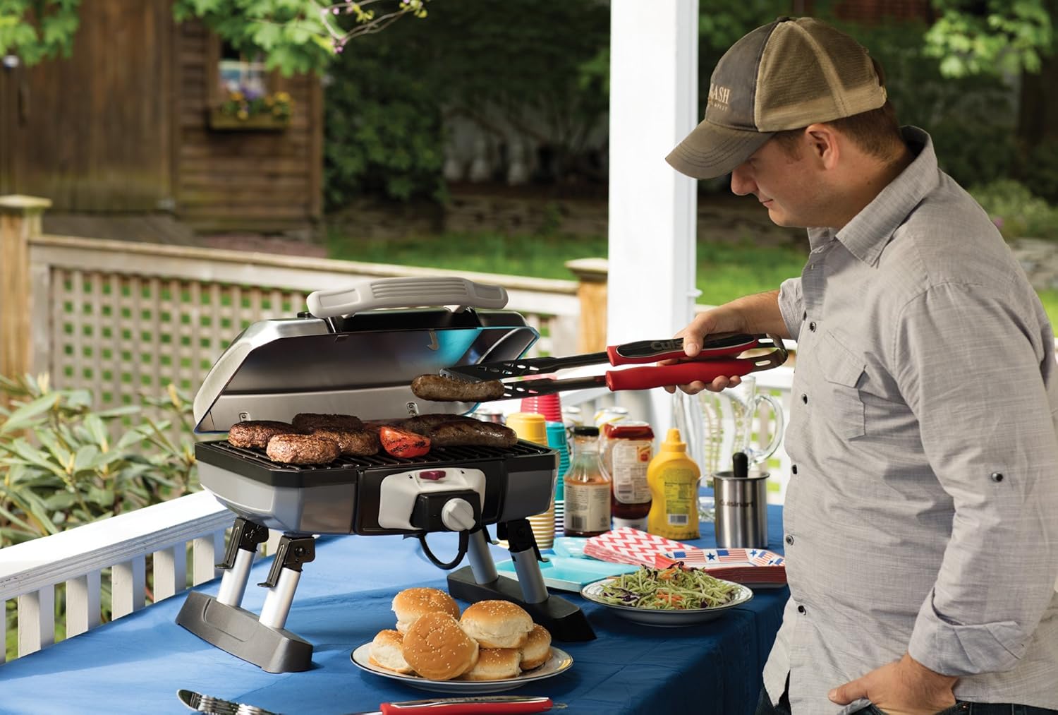 Cuisinart 3‑Piece Stainless Steel BBQ Grilling Tool Set with Grill Glove – Outdoor Grill Accessories, Perfect Grilling Gift for Men, Dads & Grill Masters, CGS-134 - Image 2