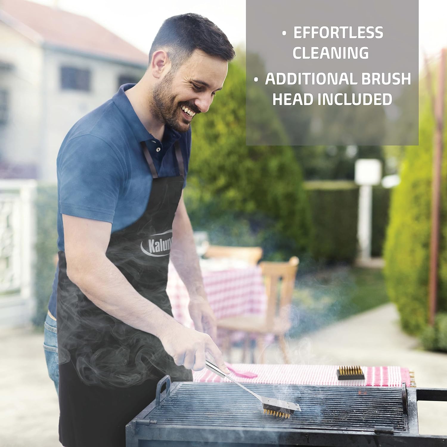 Kaluns Grilling Accessories, Dad Gifts for Fathers Day, Mothers Day Grilling Gifts, Heavy Duty Stainless Steel BBQ Tool Set for Outdoor Grill with Aluminum Case and Apron, Birthday Gifts for Men - Image 7