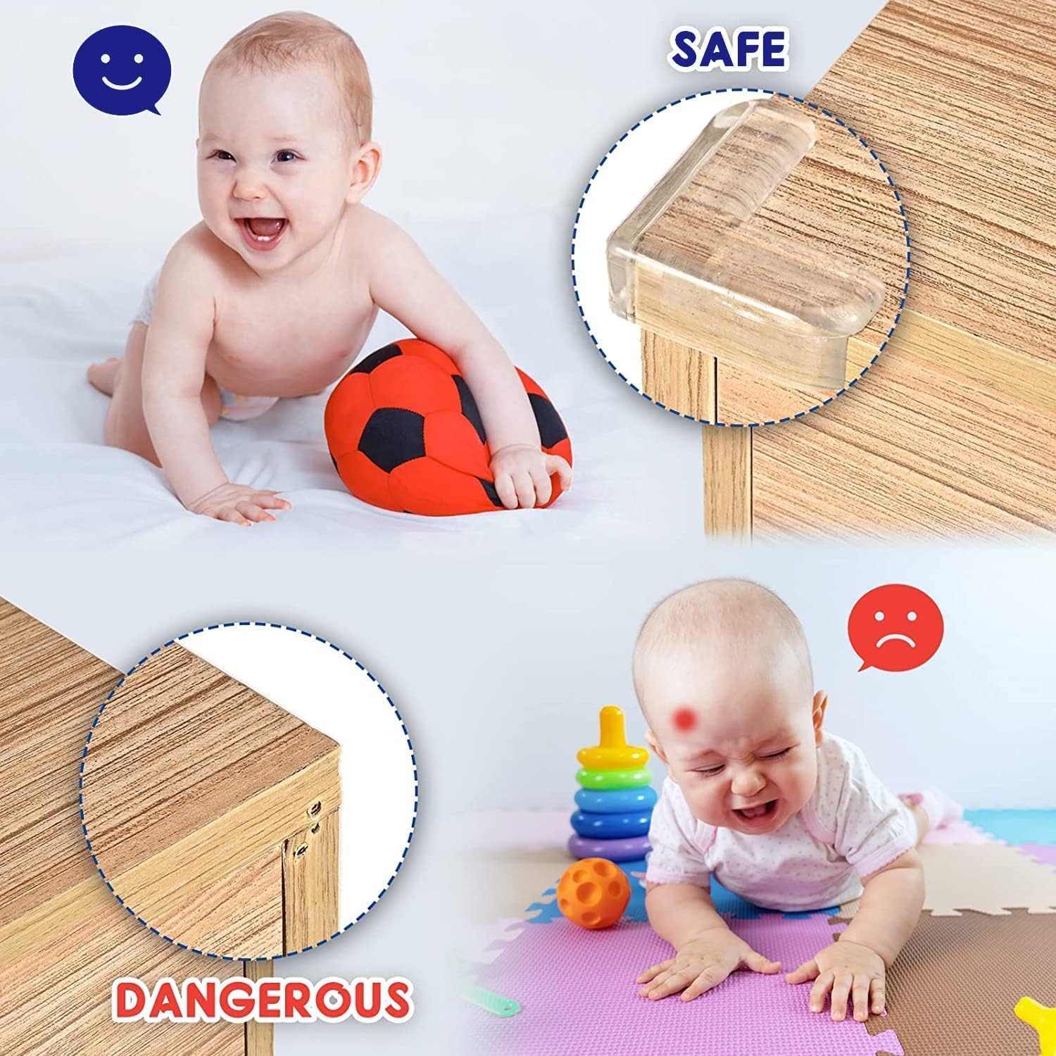 20 Pack Corner Protector Baby, Table Corner Protectors for Baby Guards Clear for Furniture Corner Protectors Proof Covers Baby Safety - Image 3