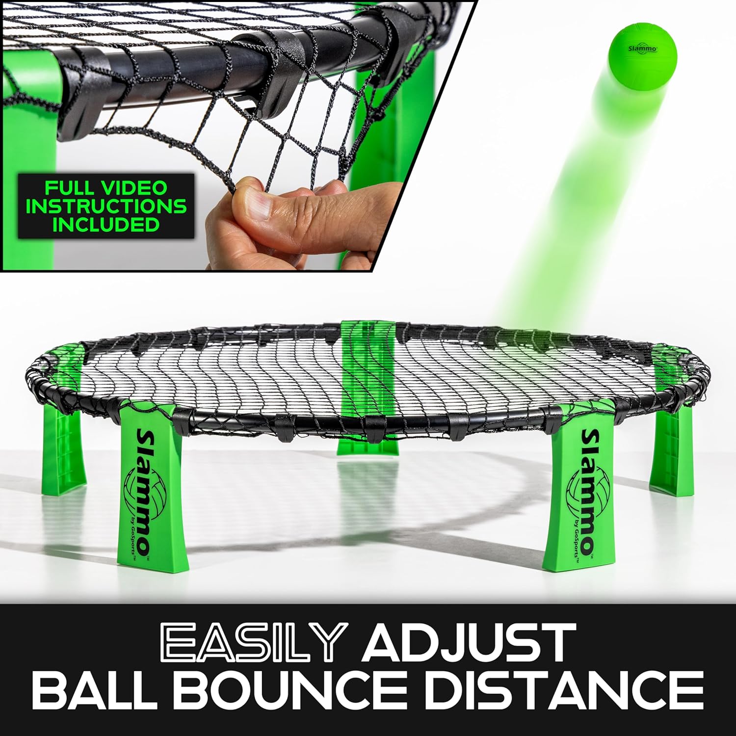 GoSports Slammo Game Set (Includes 3 Balls, Carrying Case and Rules) - Outdoor Lawn, Beach & Tailgating Roundnet Game - Image 3