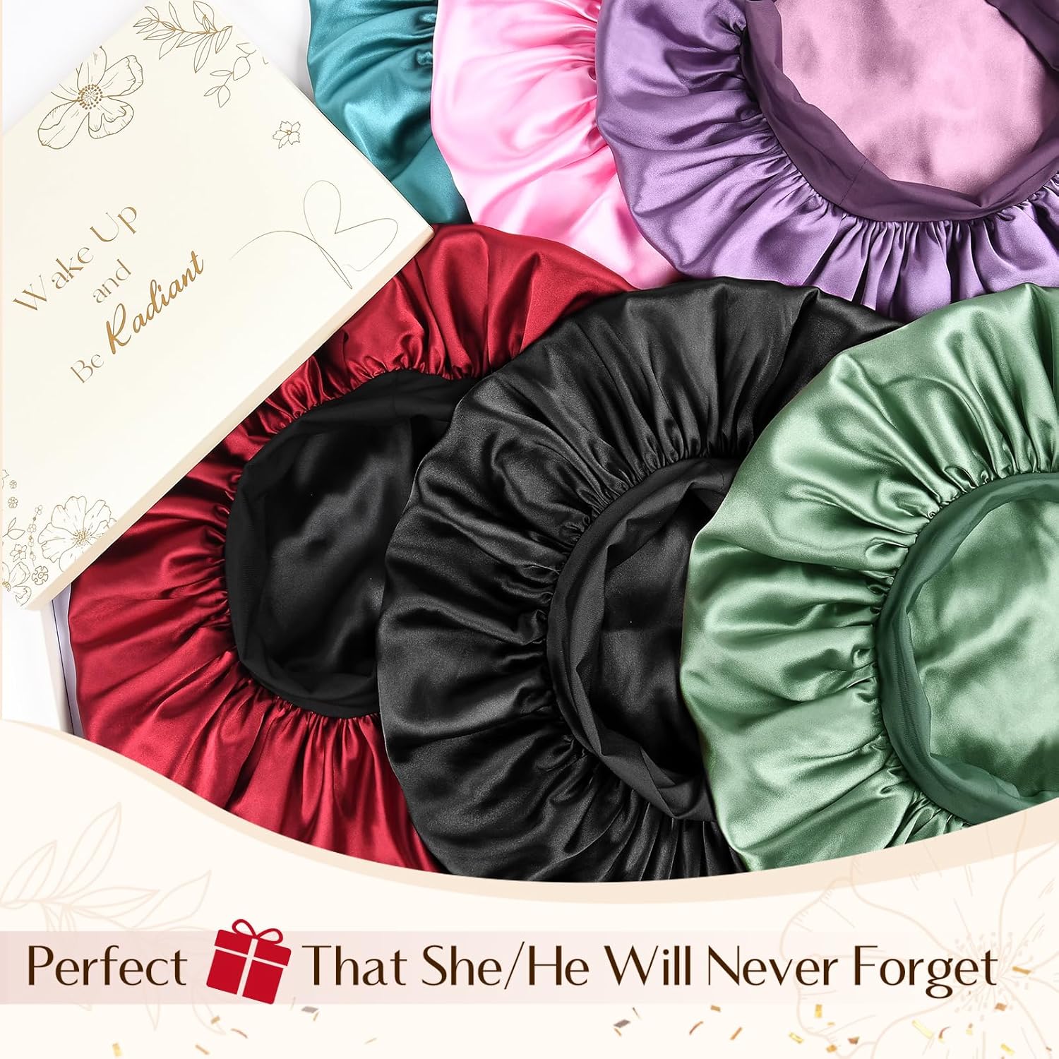 YANIBEST Silk Bonnet for Men Women Hair Bonnet for Sleeping Double Layer Satin Bonnet for Natural Curly Hair Unisex Sleep Cap - Image 6