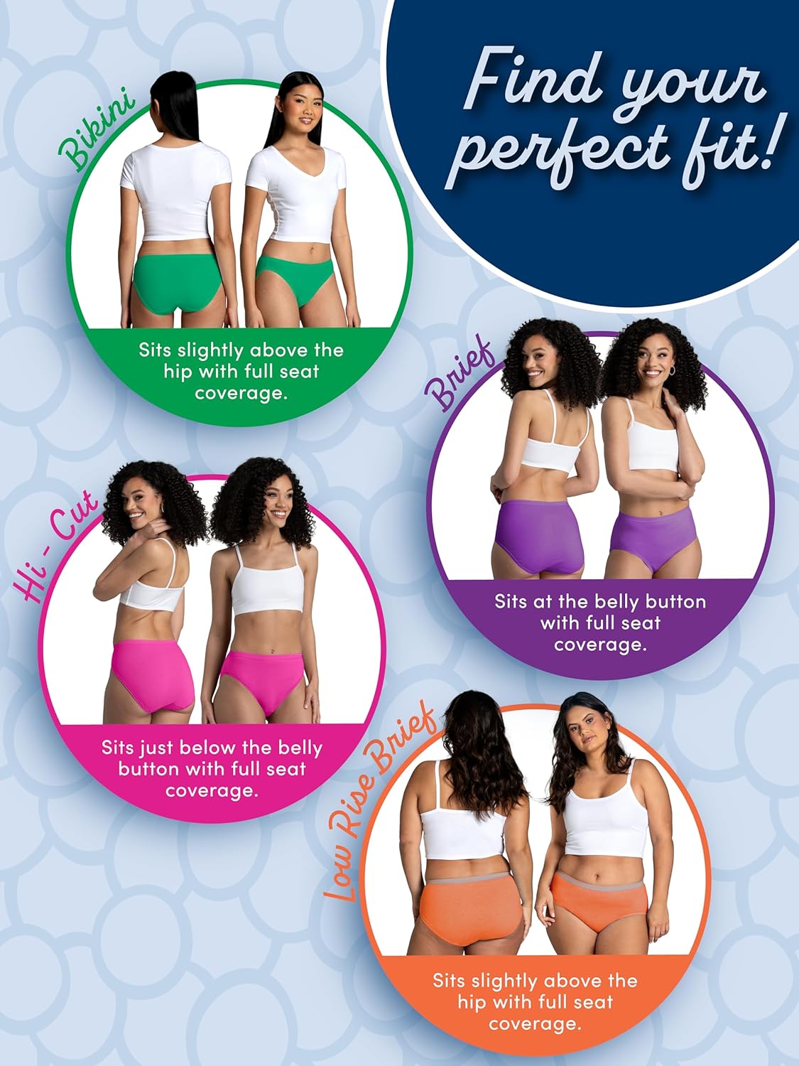 Fruit of the Loom Women's Eversoft Cotton Underwear Multipacks, Tag Free & Breathable, Available in Plus Size - Image 6