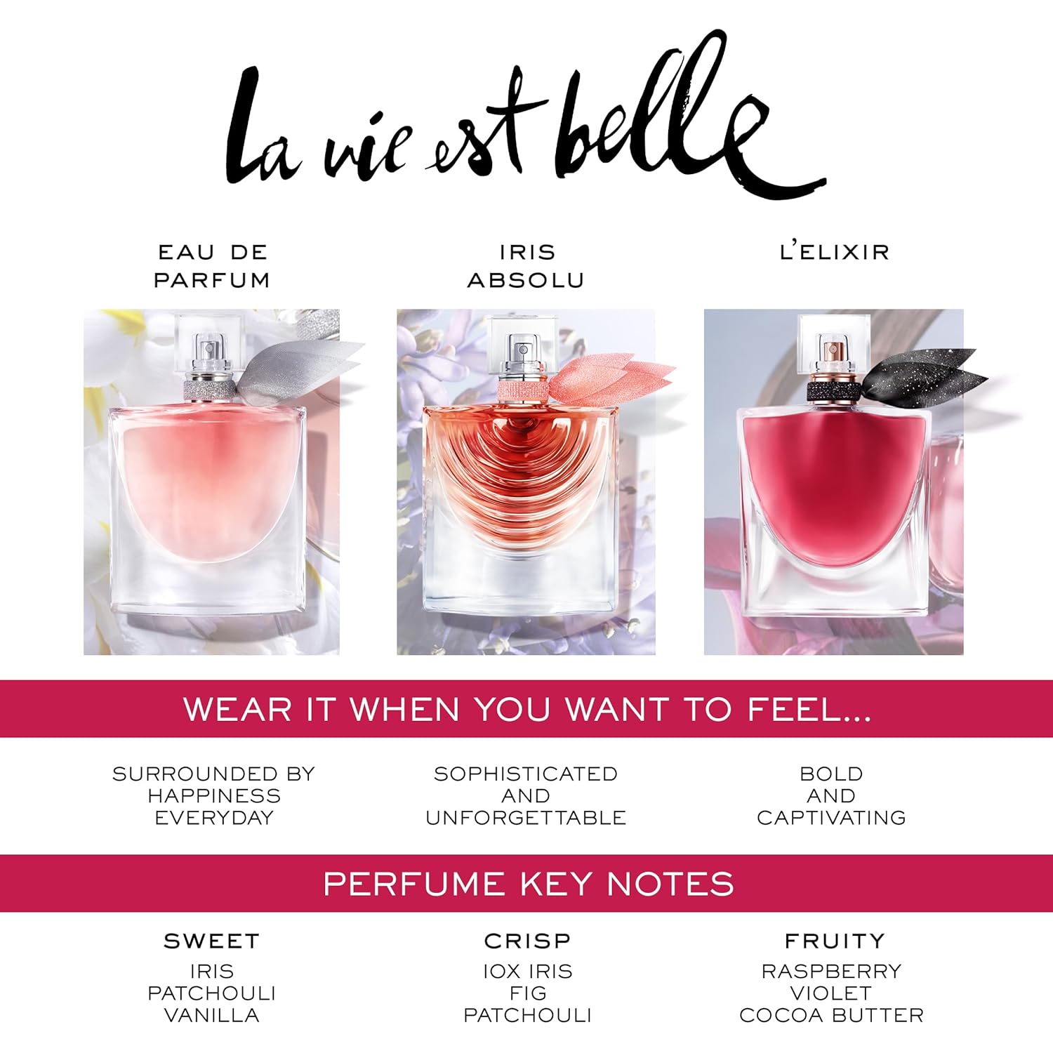 Lancôme La Vie Est Belle Eau de Parfum - Long Lasting Fragrance with Notes of Iris, Earthy Patchouli, Warm Vanilla & Spun Sugar - Floral & Sweet Women's Perfume - Image 7