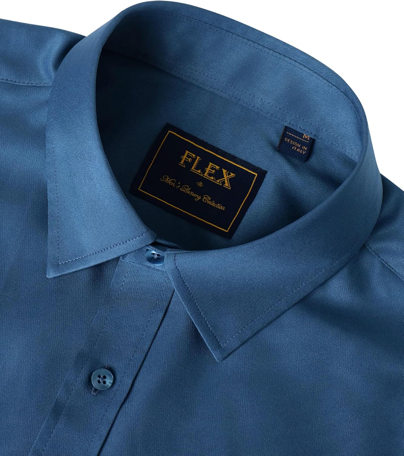 J.VER Men's Dress Shirts Solid Long Sleeve Stretch Wrinkle-Free Formal Shirt Business Casual Button Down Shirts - Image 4