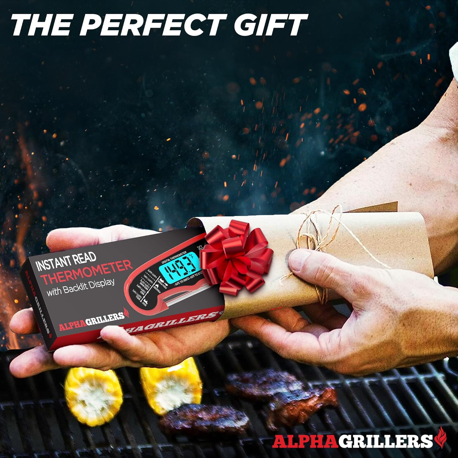 Alpha Grillers Meat Thermometer Digital – Instant Read Food Thermometer for Cooking & Grilling – Professional Kitchen Gifts for Men, Dad & Mom - Image 6