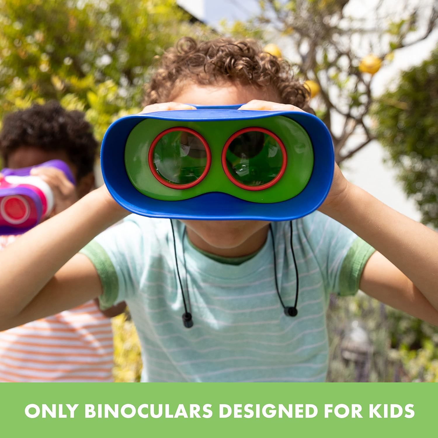 Educational Insights GeoSafari Kidnoculars - Toy Binoculars for Kids, Outdoor Toys for Kids Ages 4-8, Toddler Camping and Nature Toys, Lightweight Binoculars with Neck Strap, Bird Watching Gear - Image 3