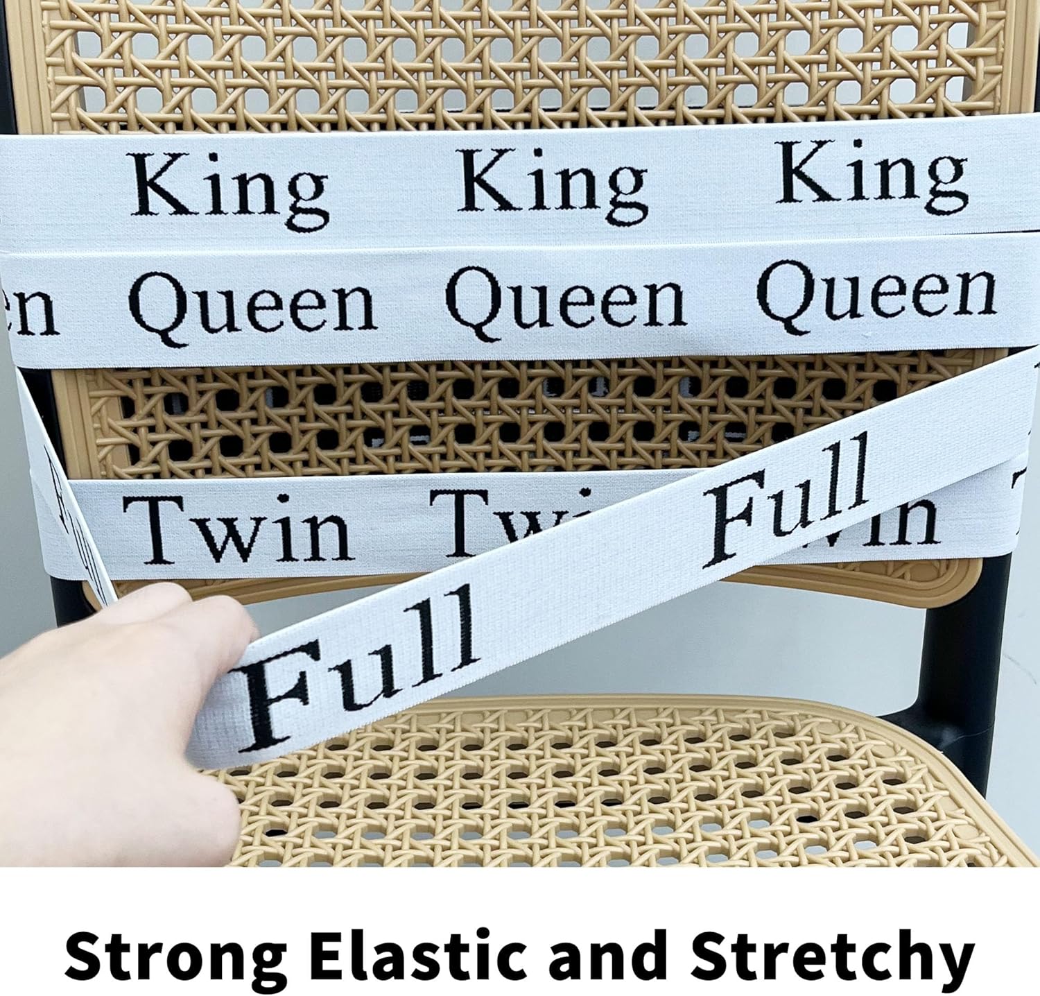 4 Pcs Bed Sheet Organizer Bands – Full Sheet Bands for Organizing, Elastic Bedding Band Labels for Organizing Bed Sheets, Full - Image 2